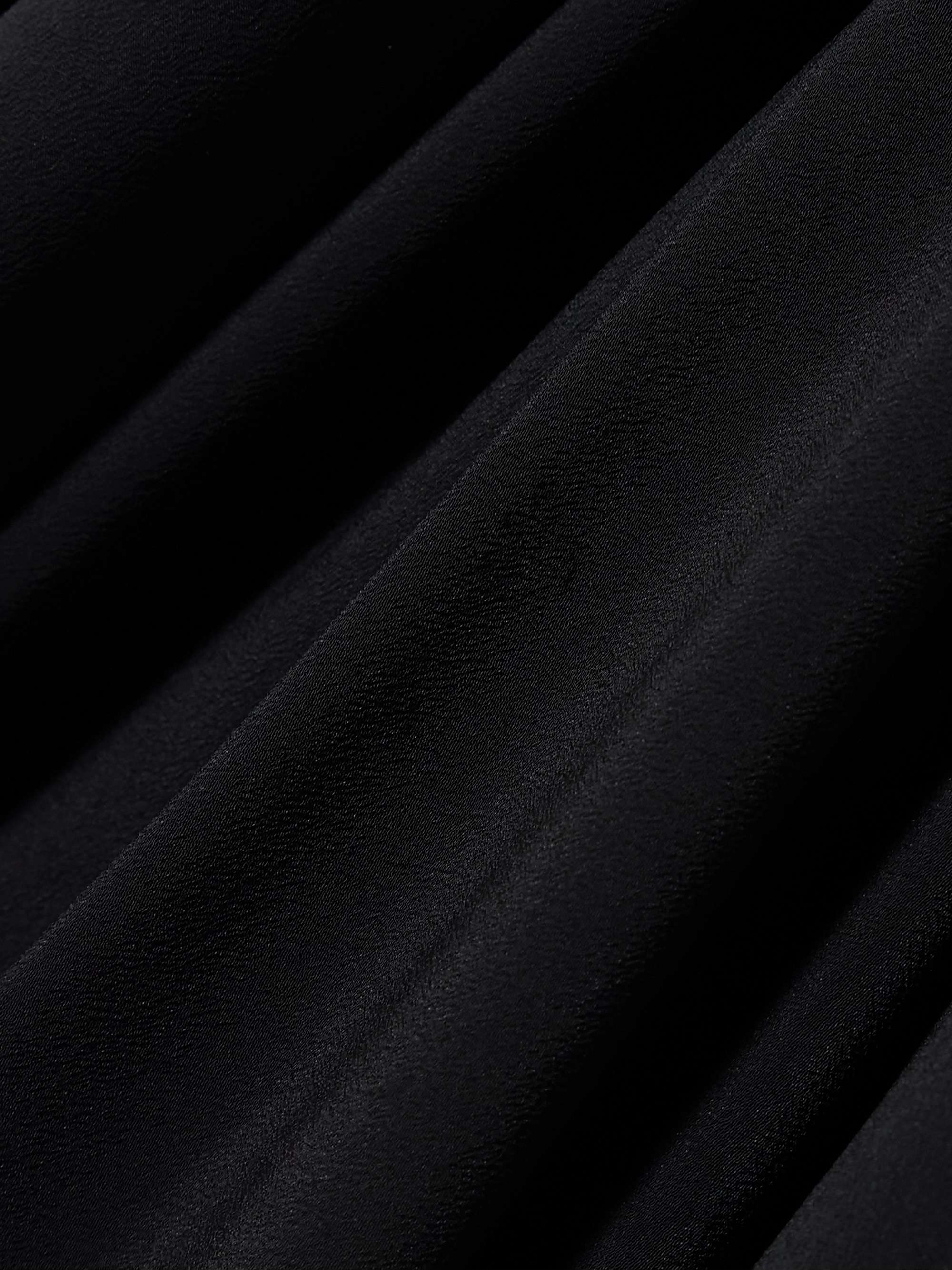Tommykite asymmetric draped crepe gown view