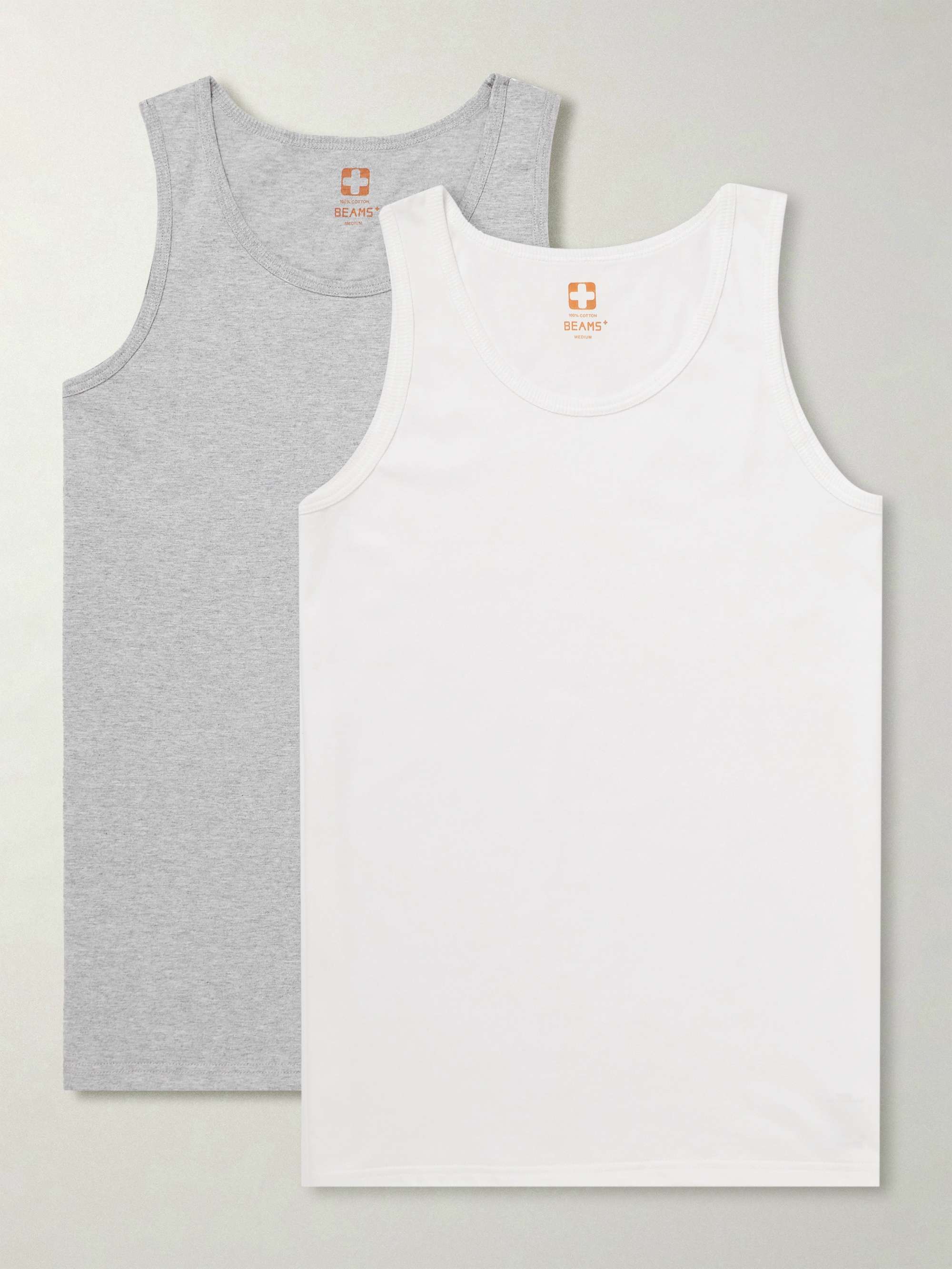 Two-Pack Slim-Fit Cotton-Jersey Tank Tops view