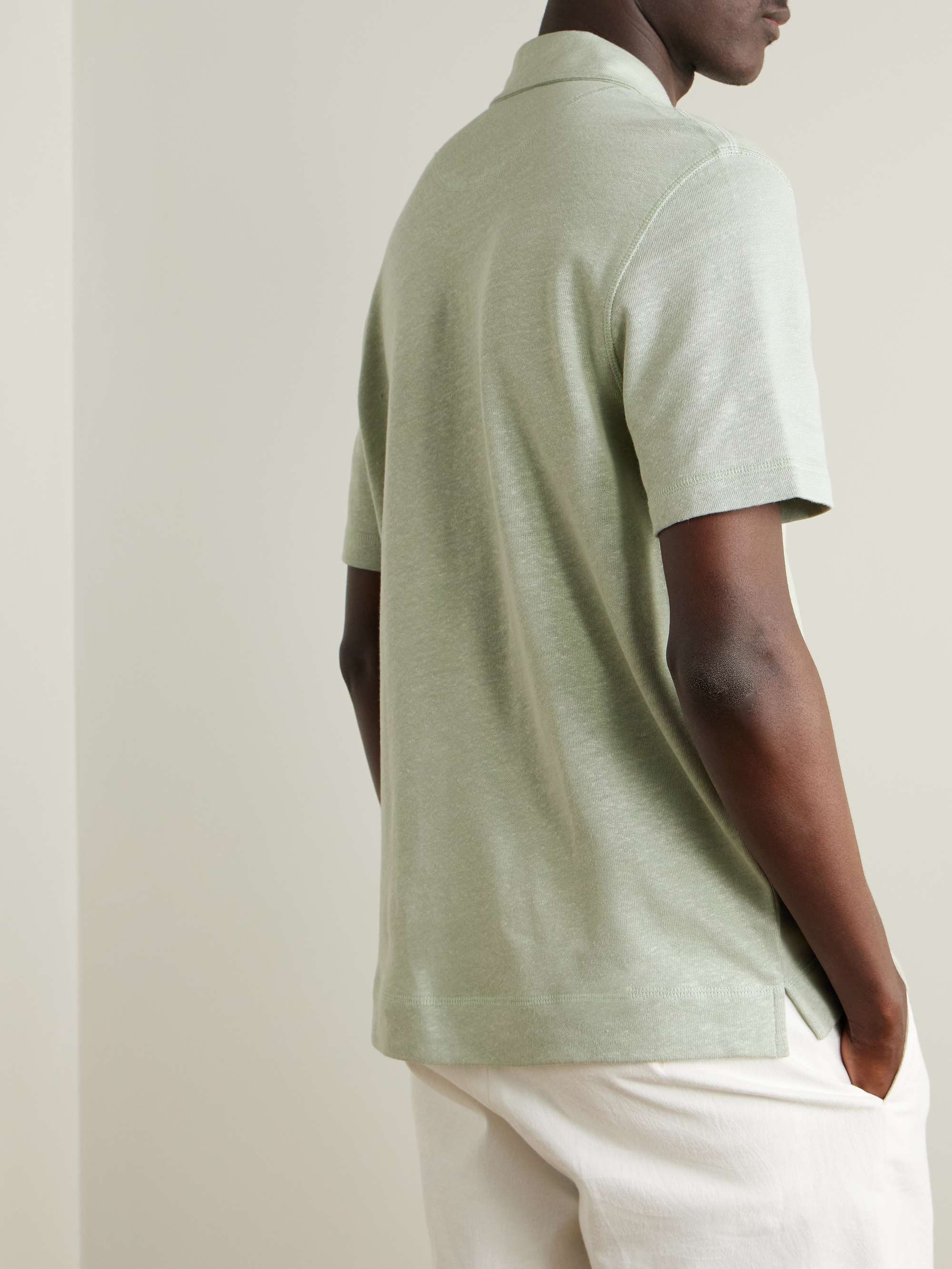 Linen and Organic Cotton-Blend Shirt view