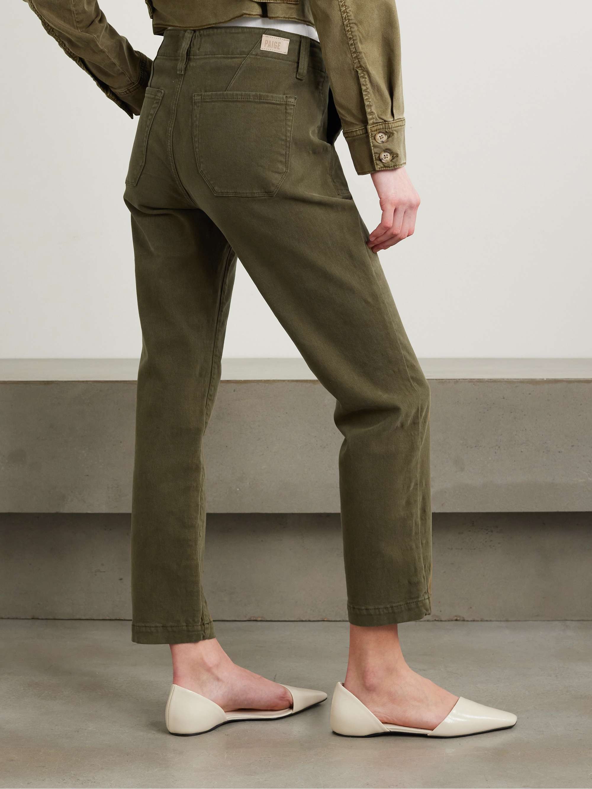 Mayslie mid-rise straight-leg jeans view