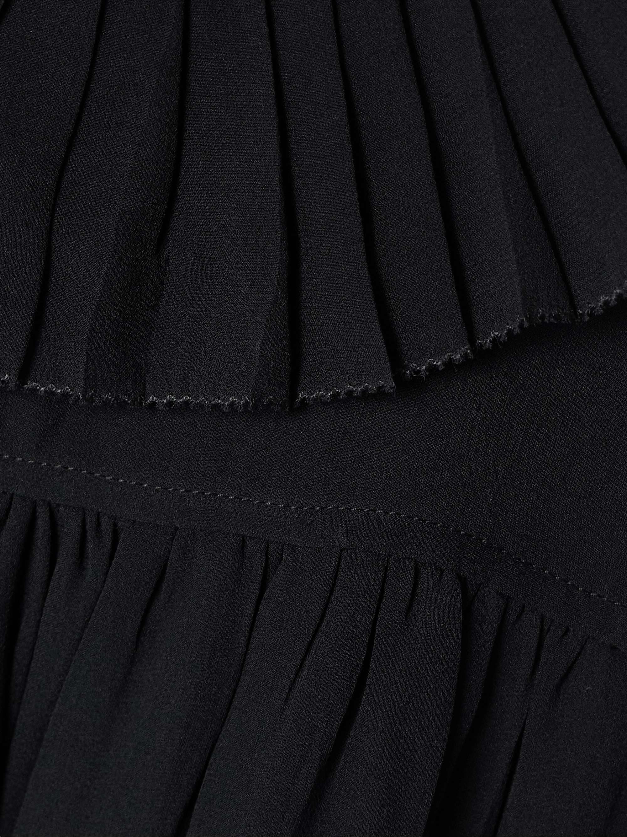 Miri ruffled silk crepe de chine mini dress view