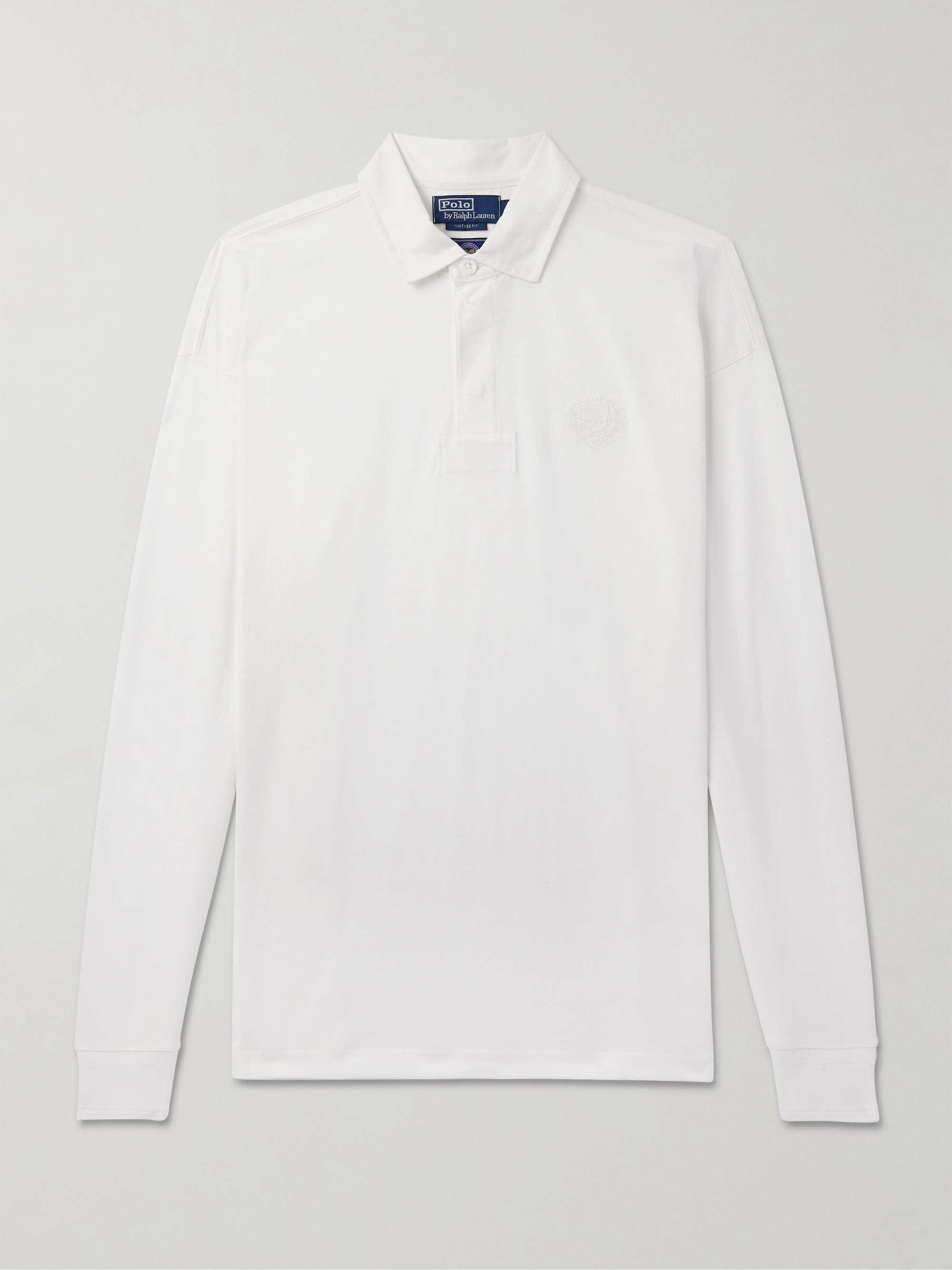 + Wimbledon Logo-Embroidered Cotton-Jersey Polo Shirt view
