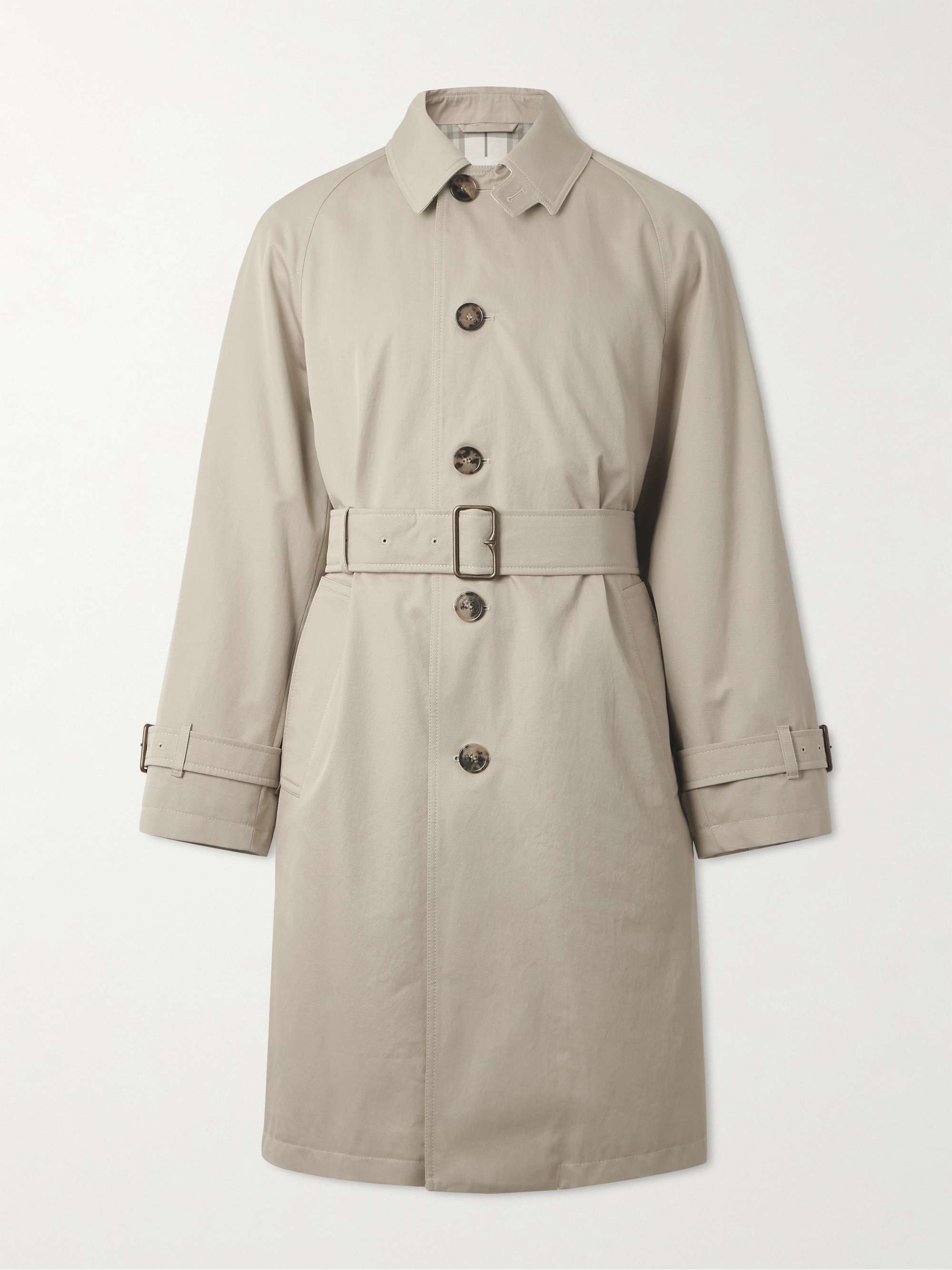 Belted Cotton-Gabardine Trench Coat view