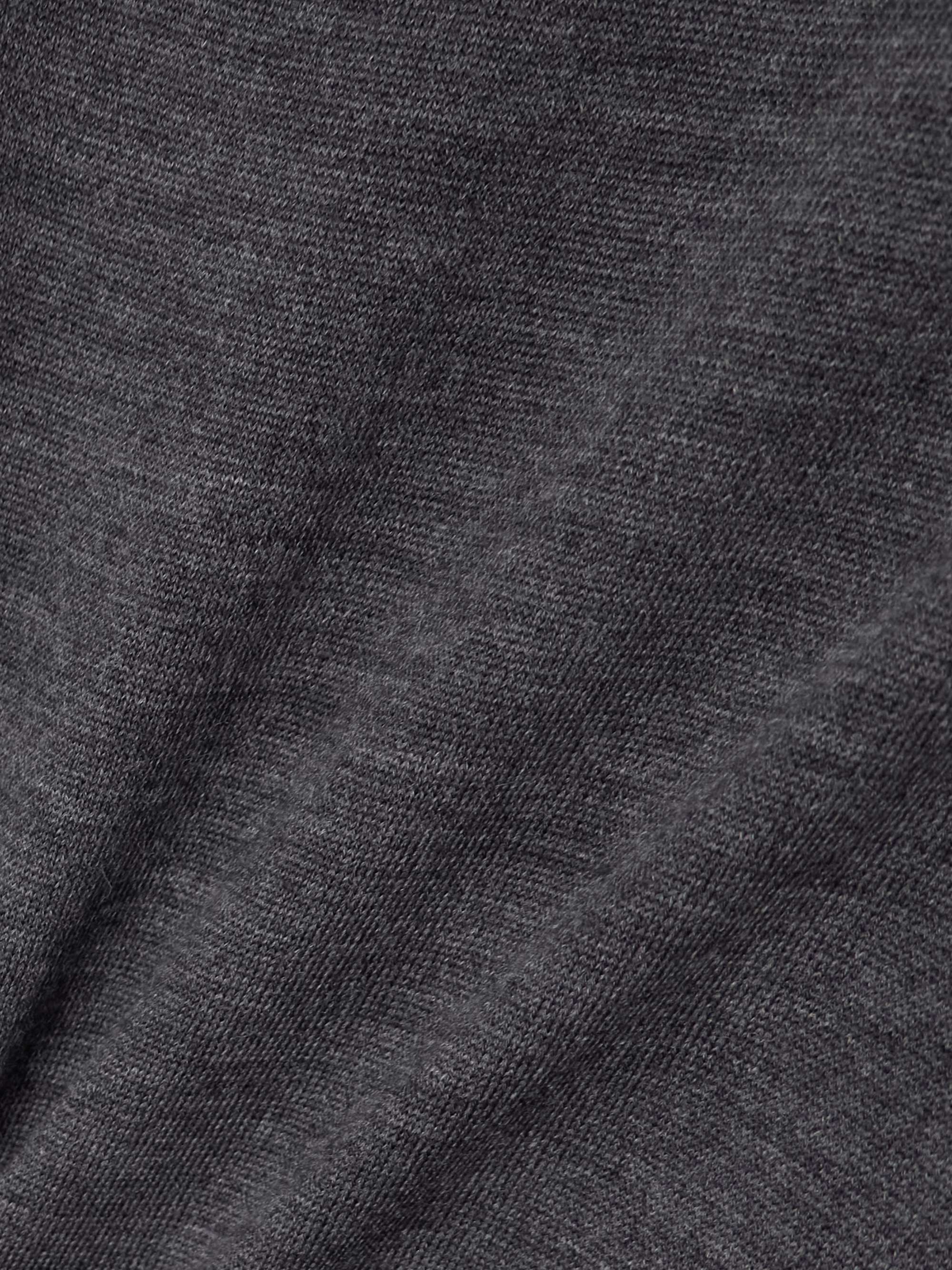 Draped merino wool maxi dress view
