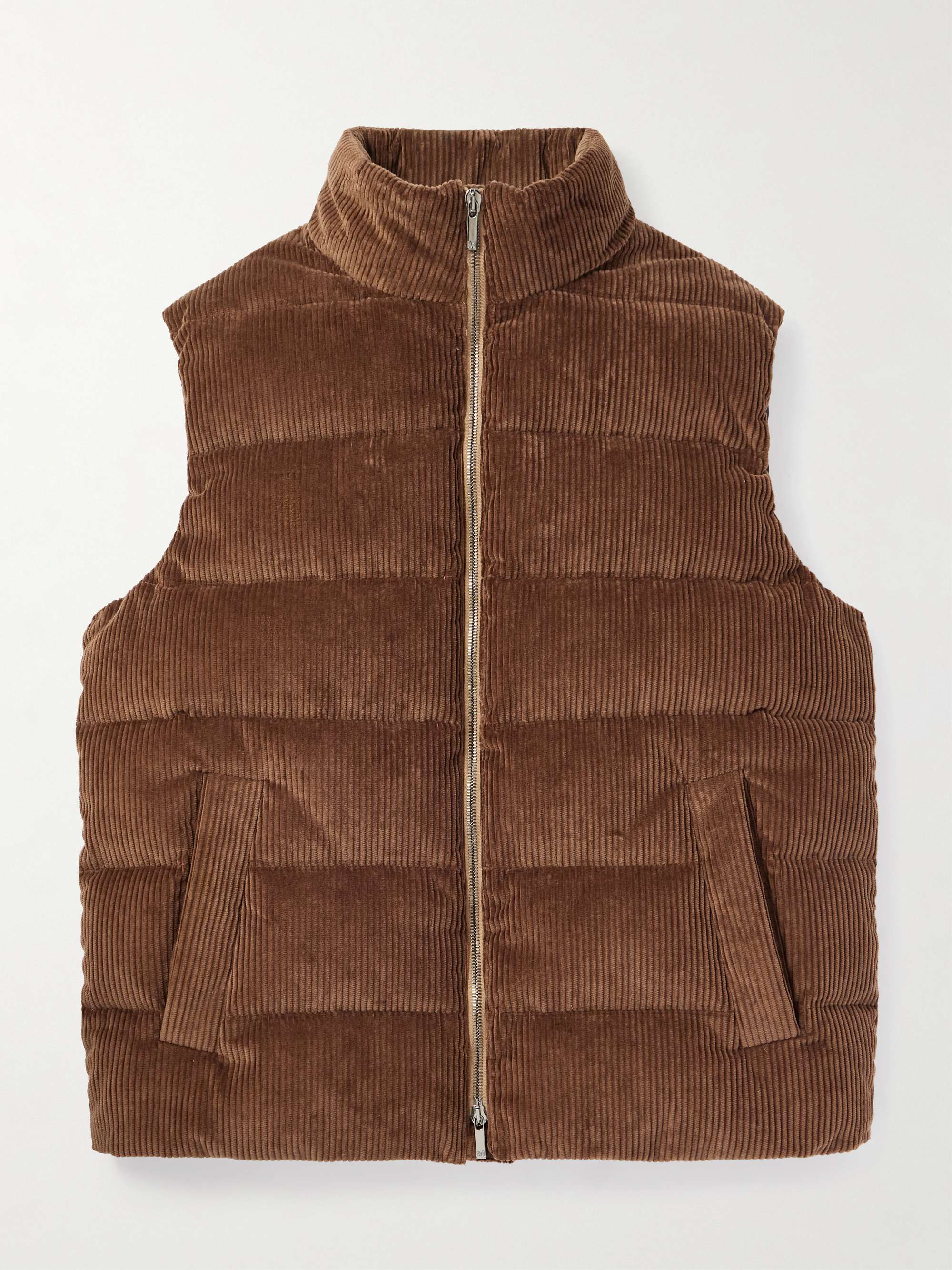 Montedoro Quilted Cotton-Corduroy Down Gilet view