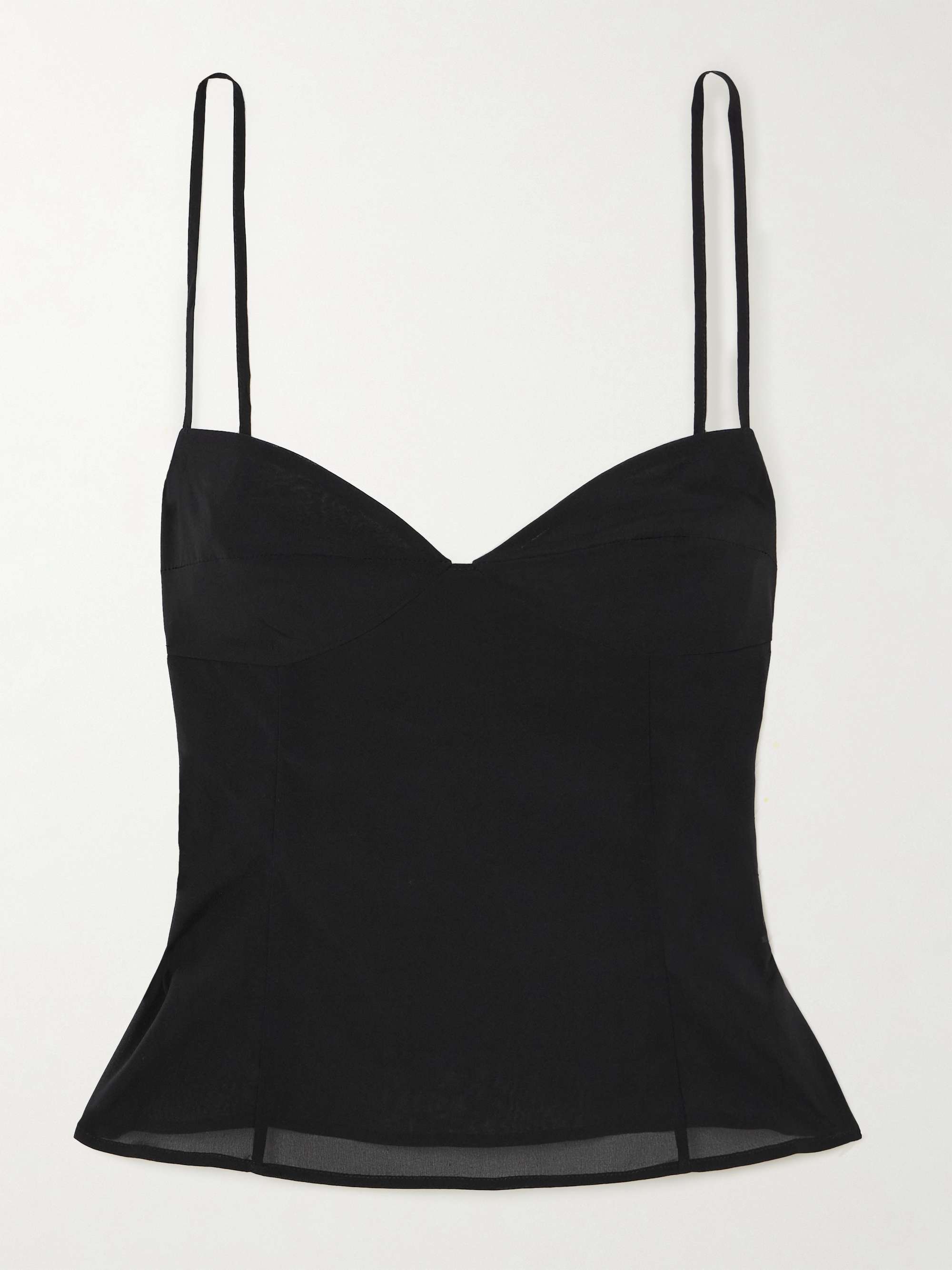Stretch-silk voile camisole view