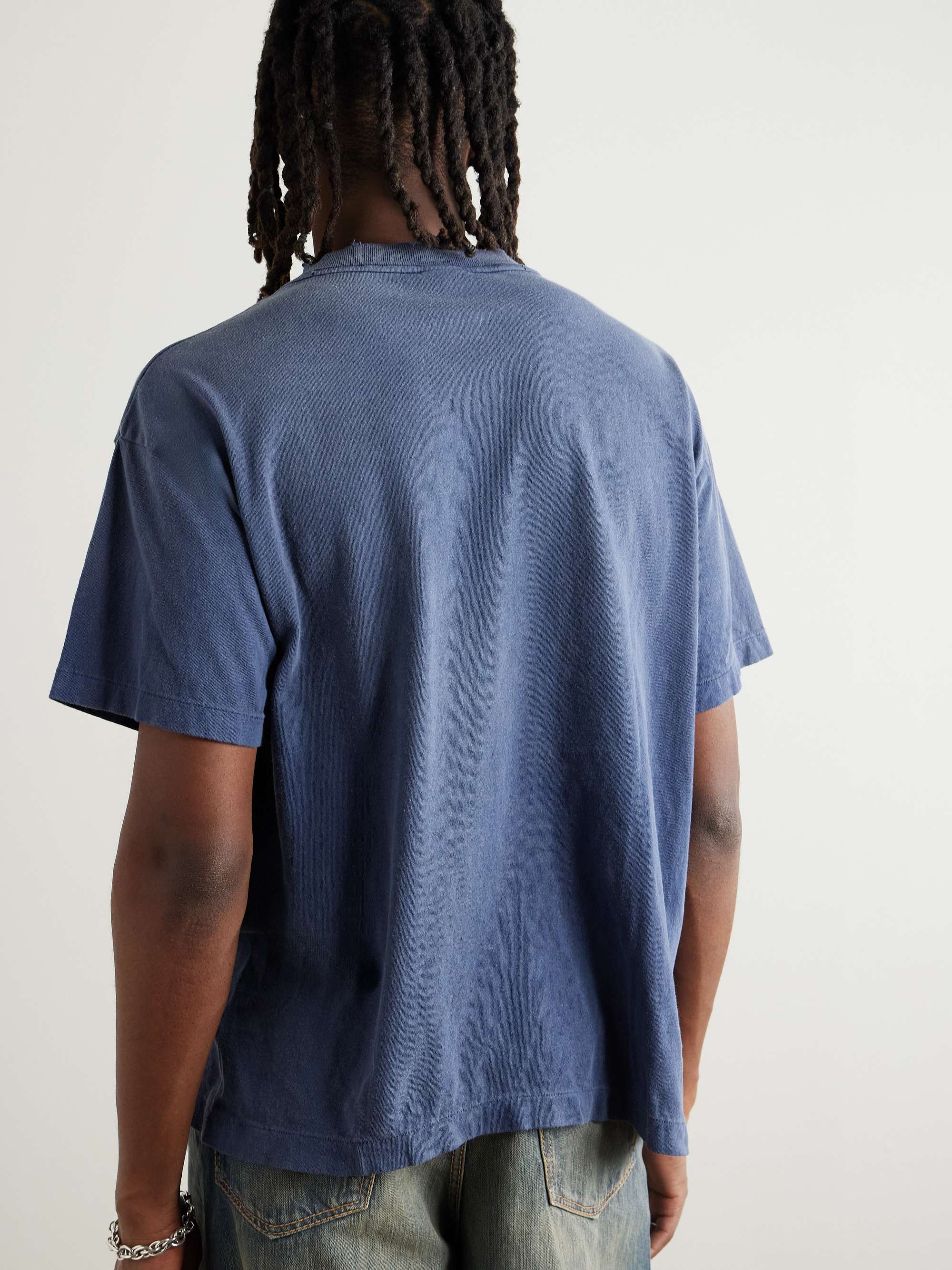 + Ghost in the Shell Distressed Printed Cotton-Jersey T-Shirt view
