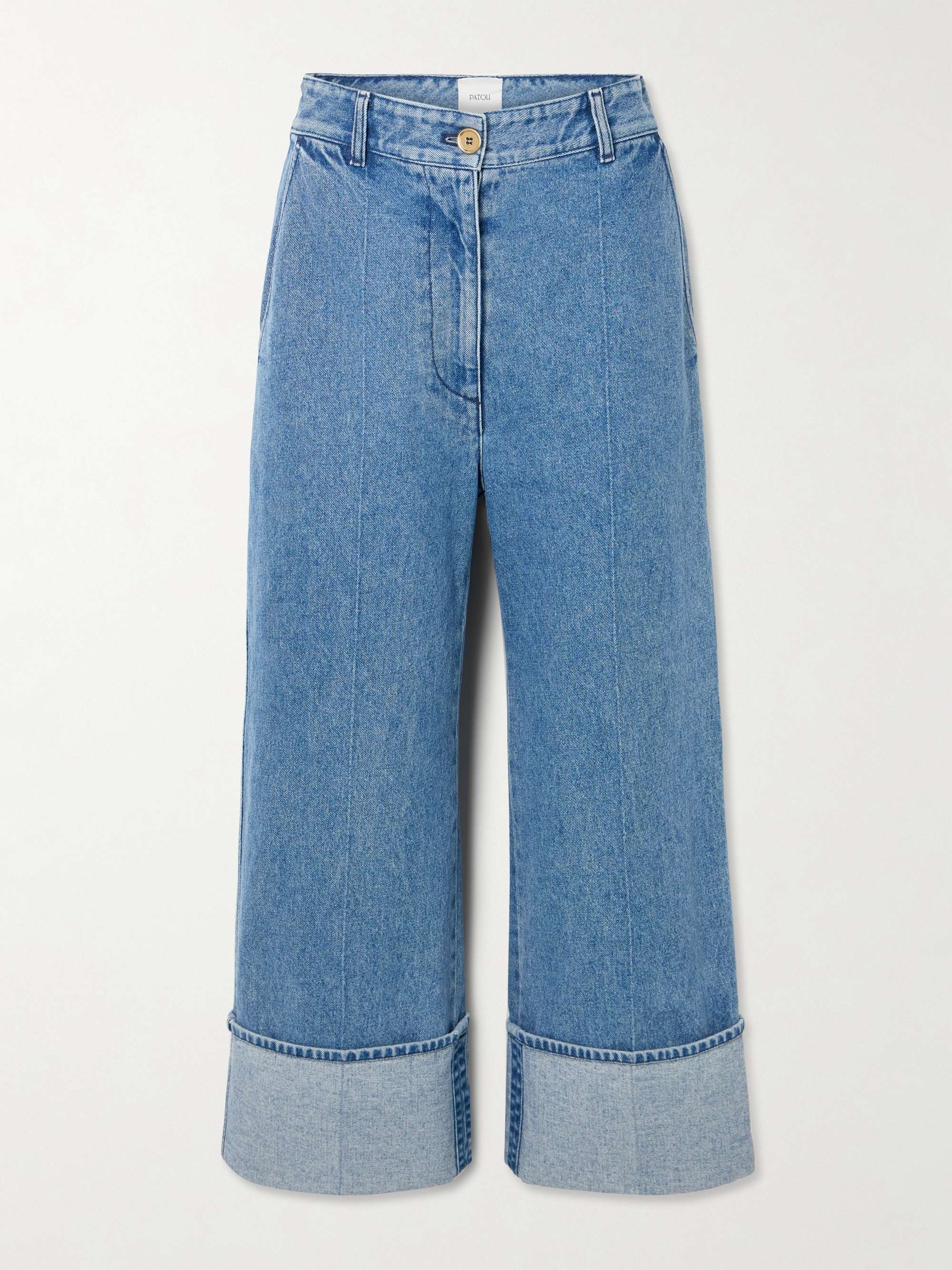 Iconic high-rise straight-leg jeans view