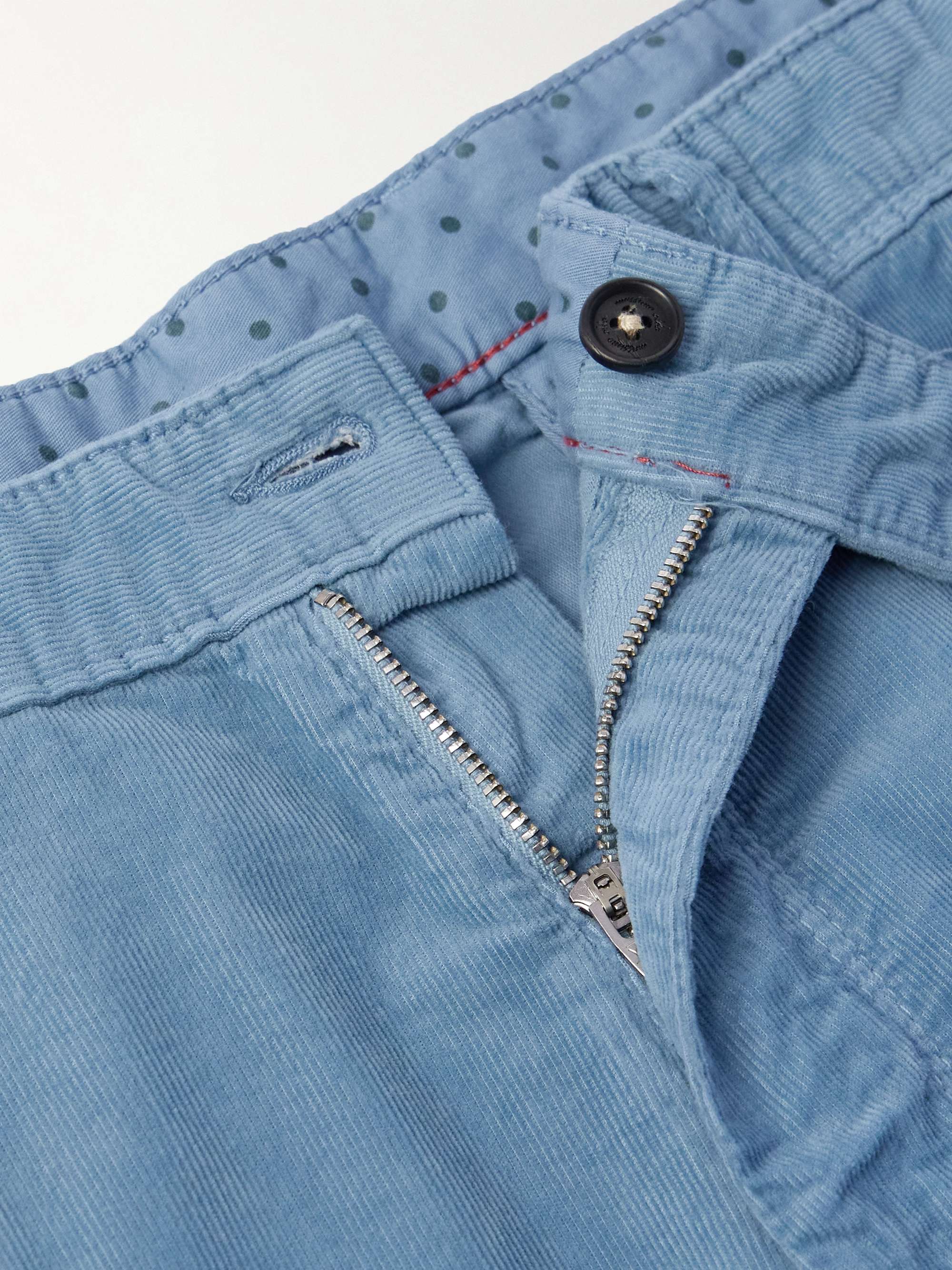 Straight-Leg Cotton-Corduroy Trousers view