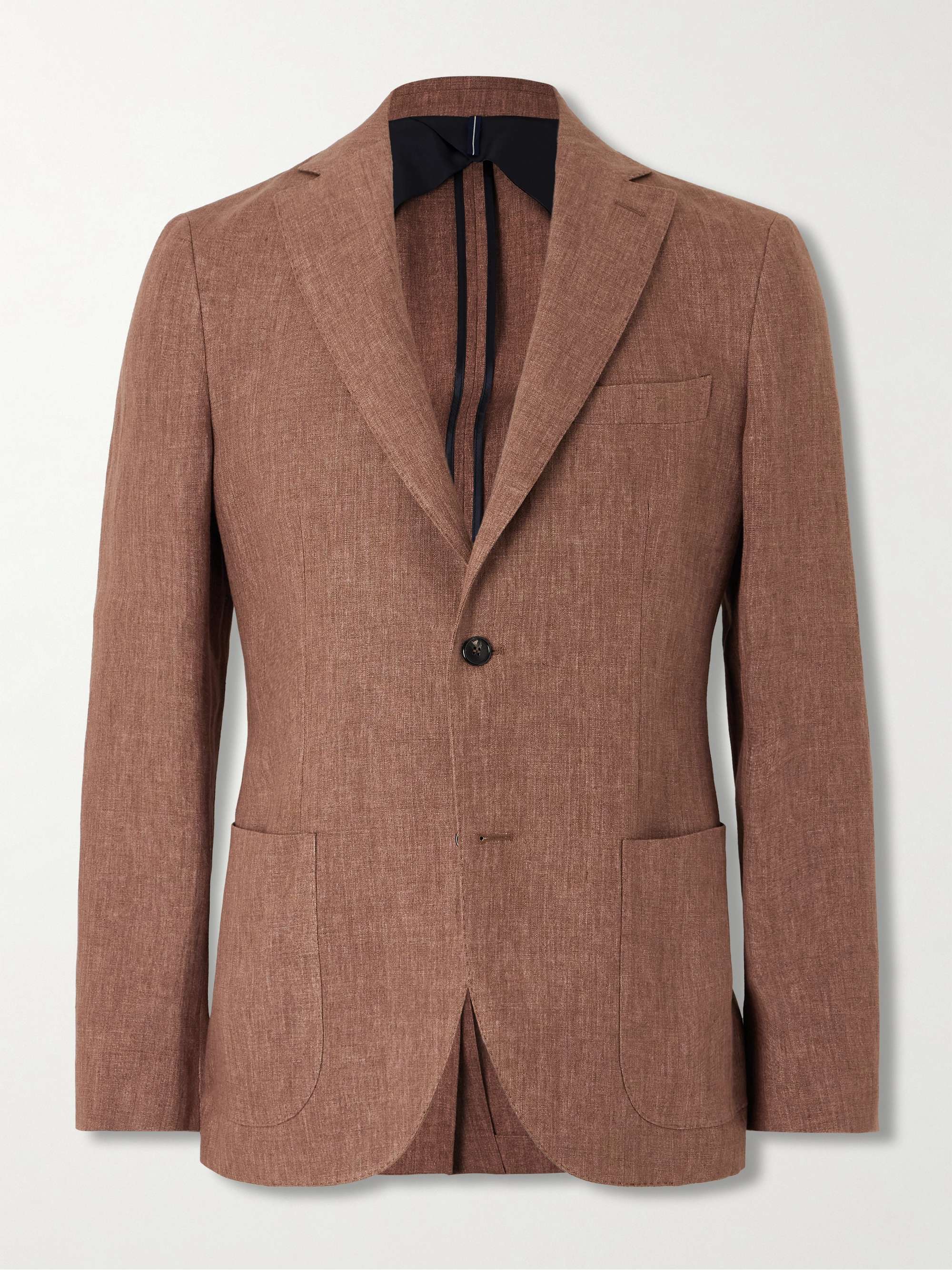 Venezia 1951 Slim-Fit Garment-Dyed Linen Suit Jacket view