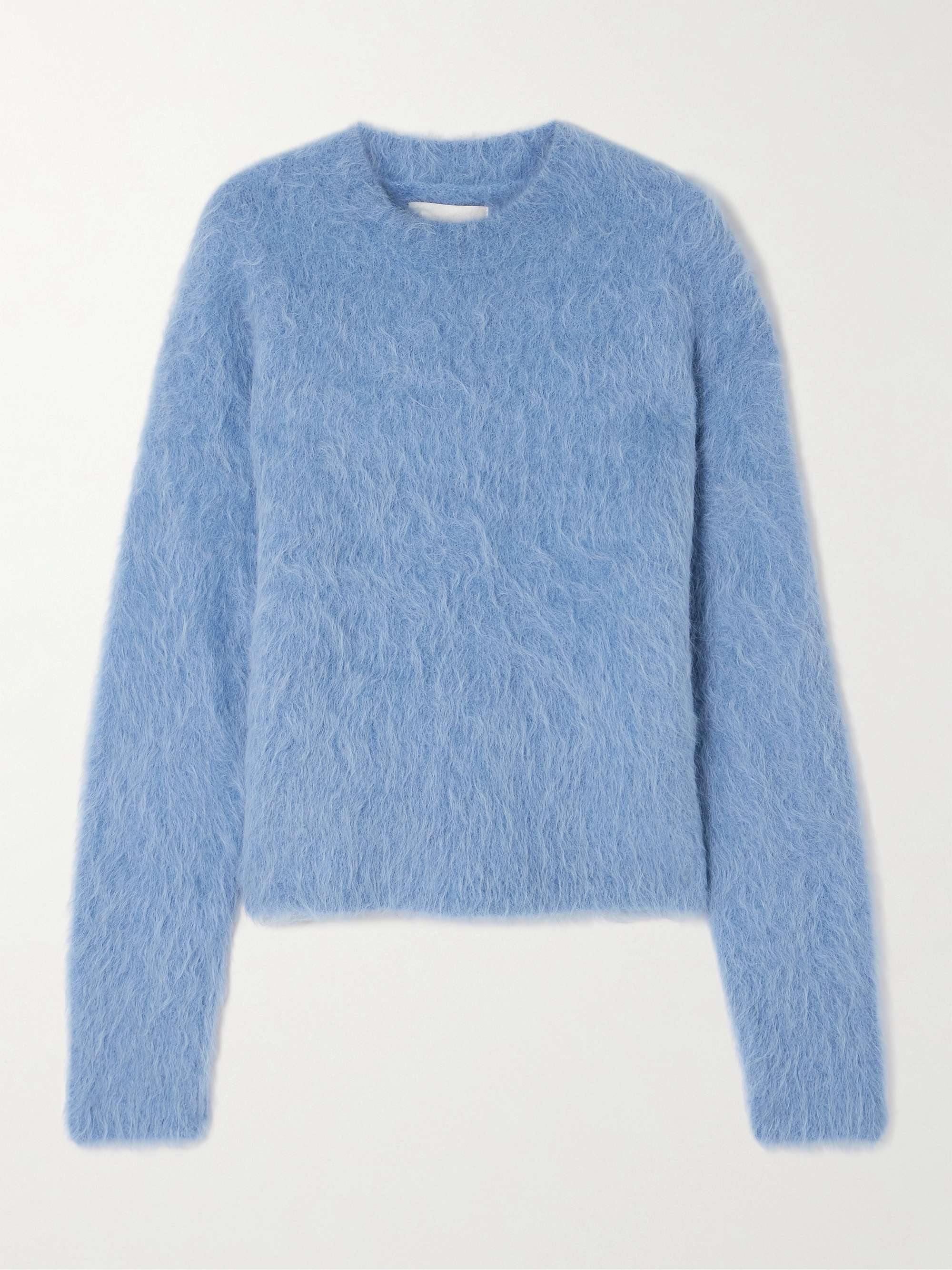 Brushed alpaca-blend sweater view