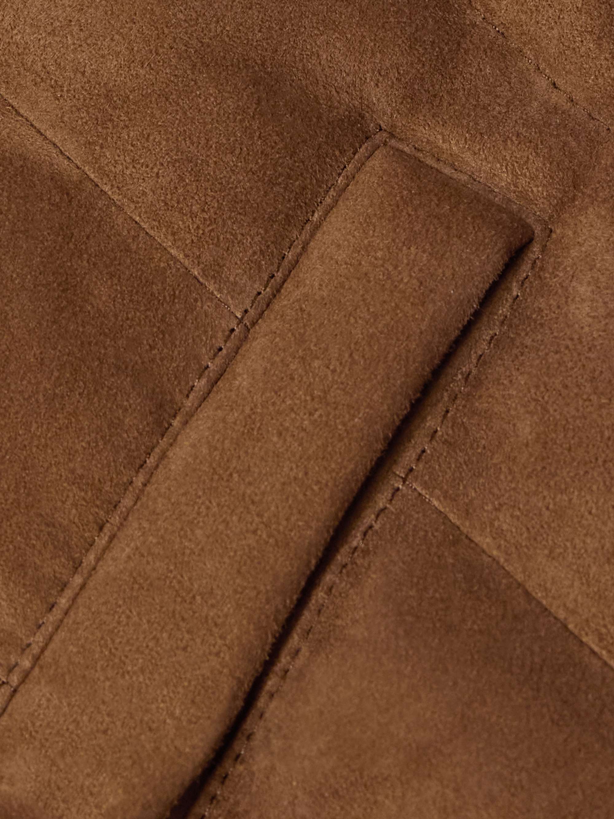 Hoffman Quilted Suede Down Gilet view