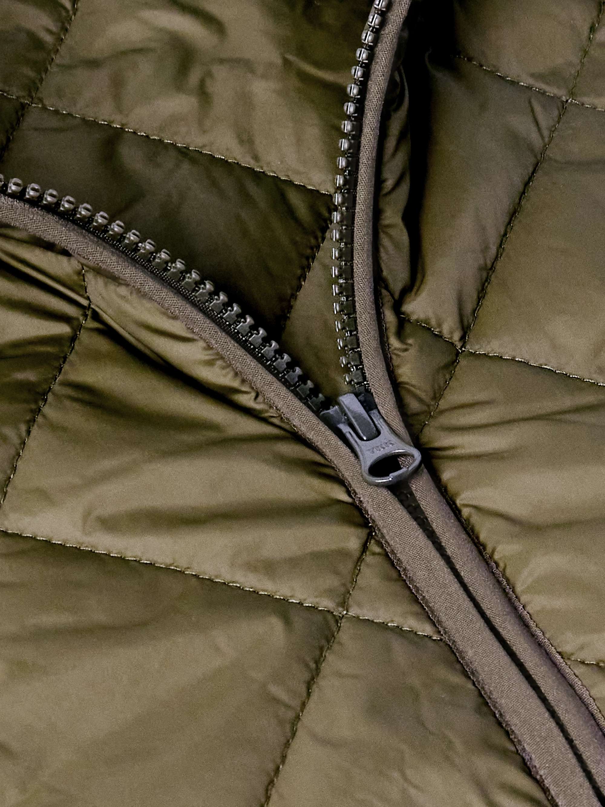 Logo-Embroidered Quilted Shell Gilet view