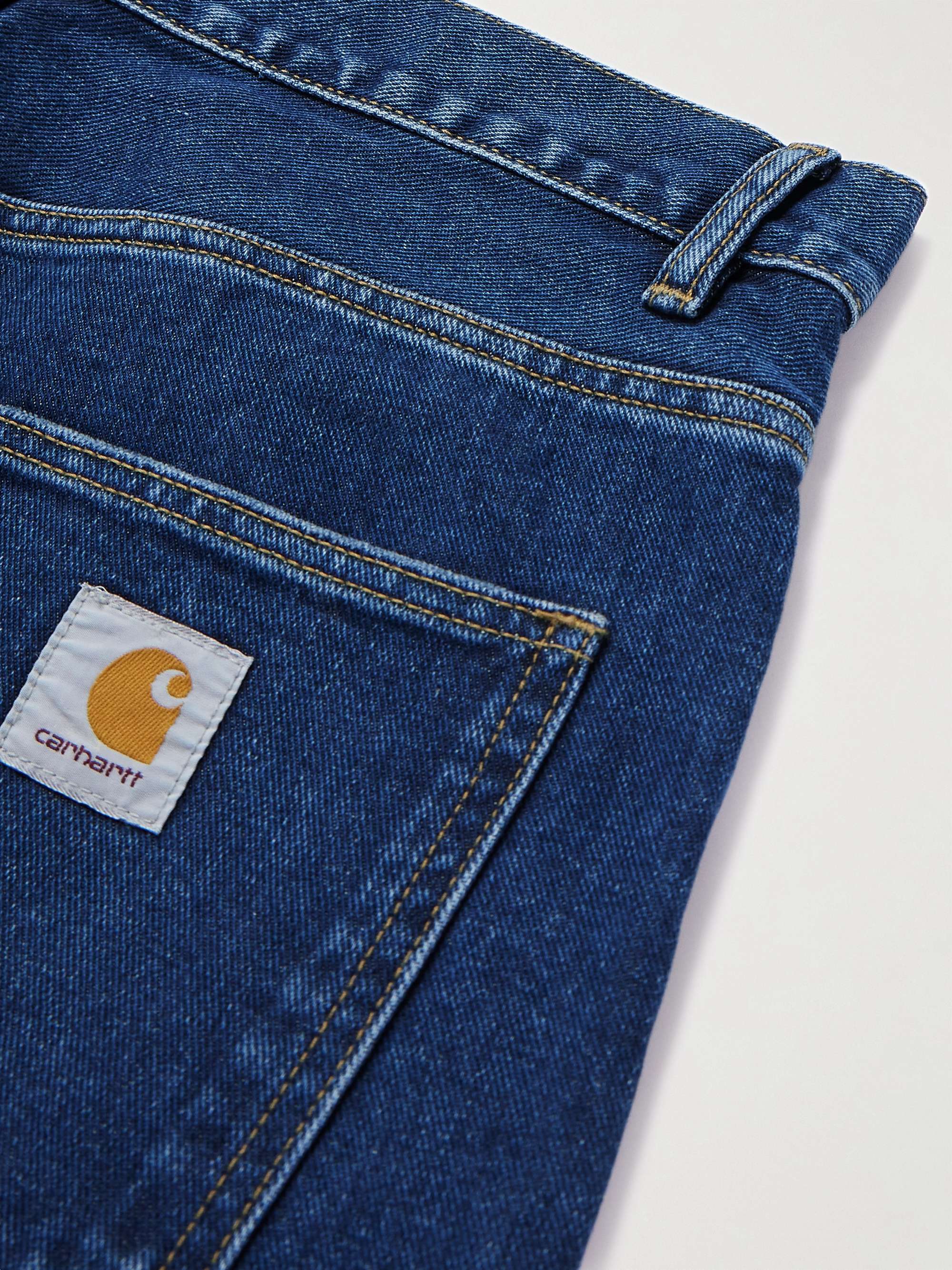 Newel Tapered Logo-Appliquéd Jeans view