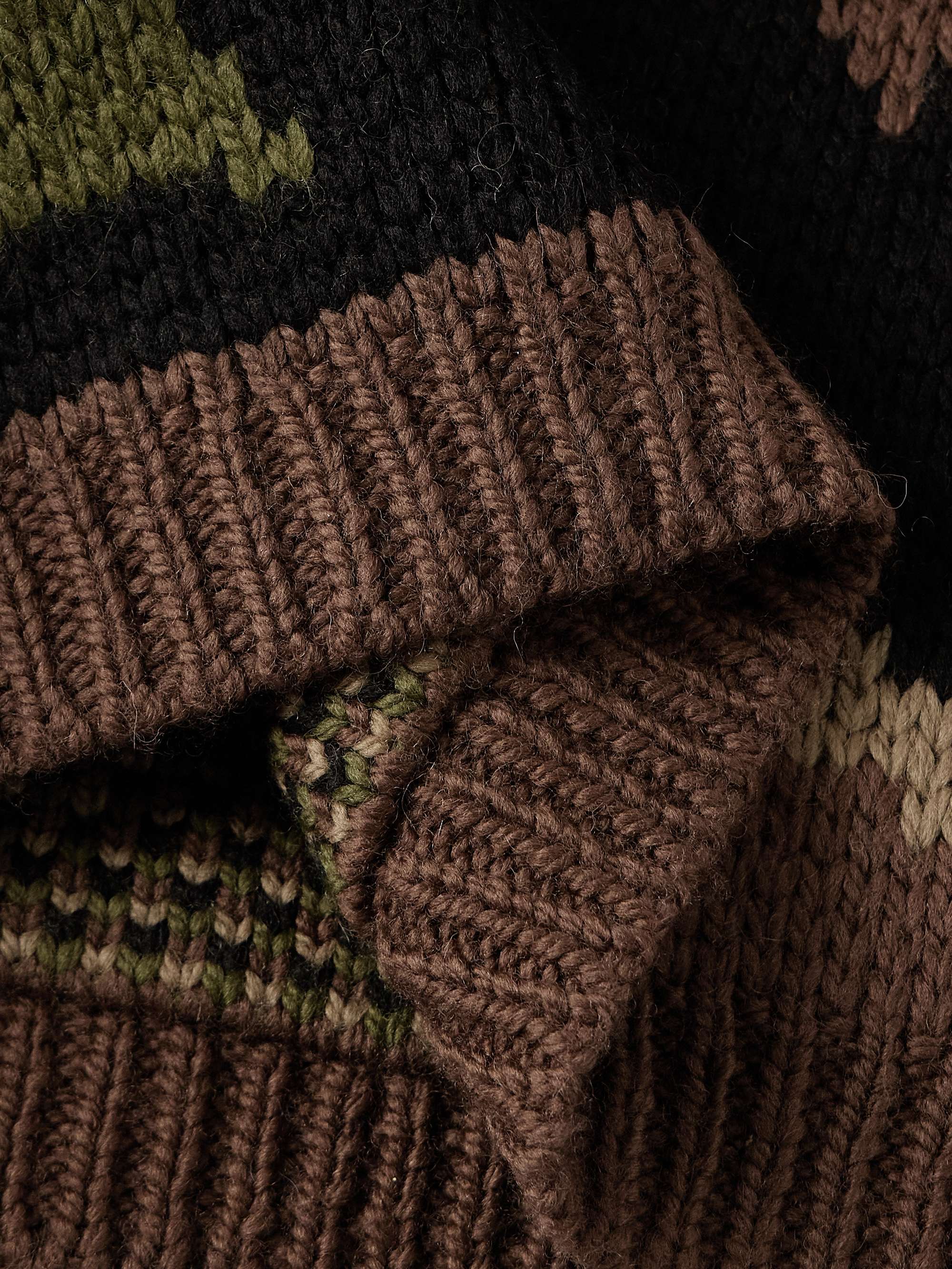 Camouflage Merino Wool Sweater view
