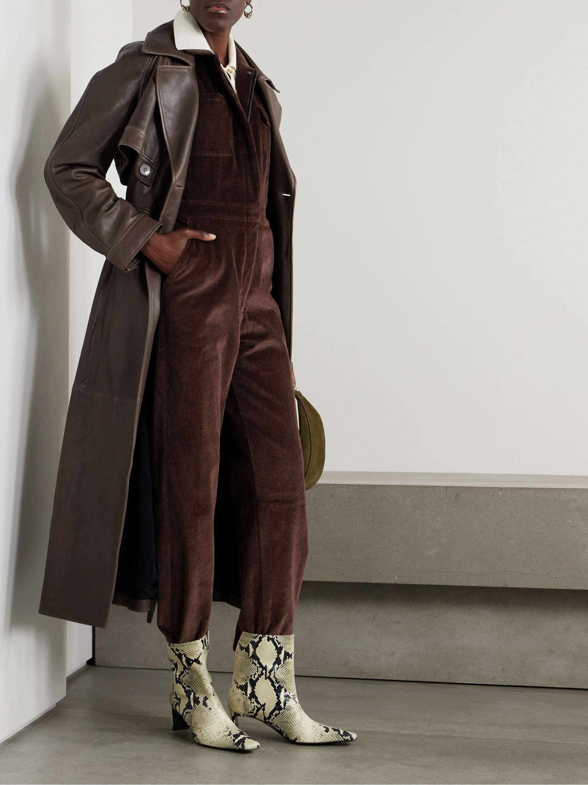 Charmer stretch-cotton corduroy jumpsuit view