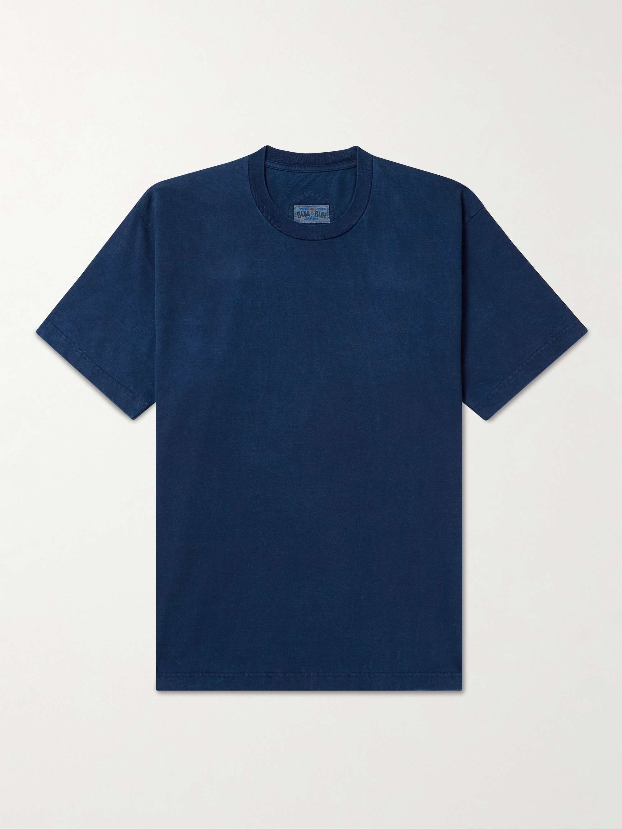Indigo-Dyed Cotton-Jersey T-Shirt view