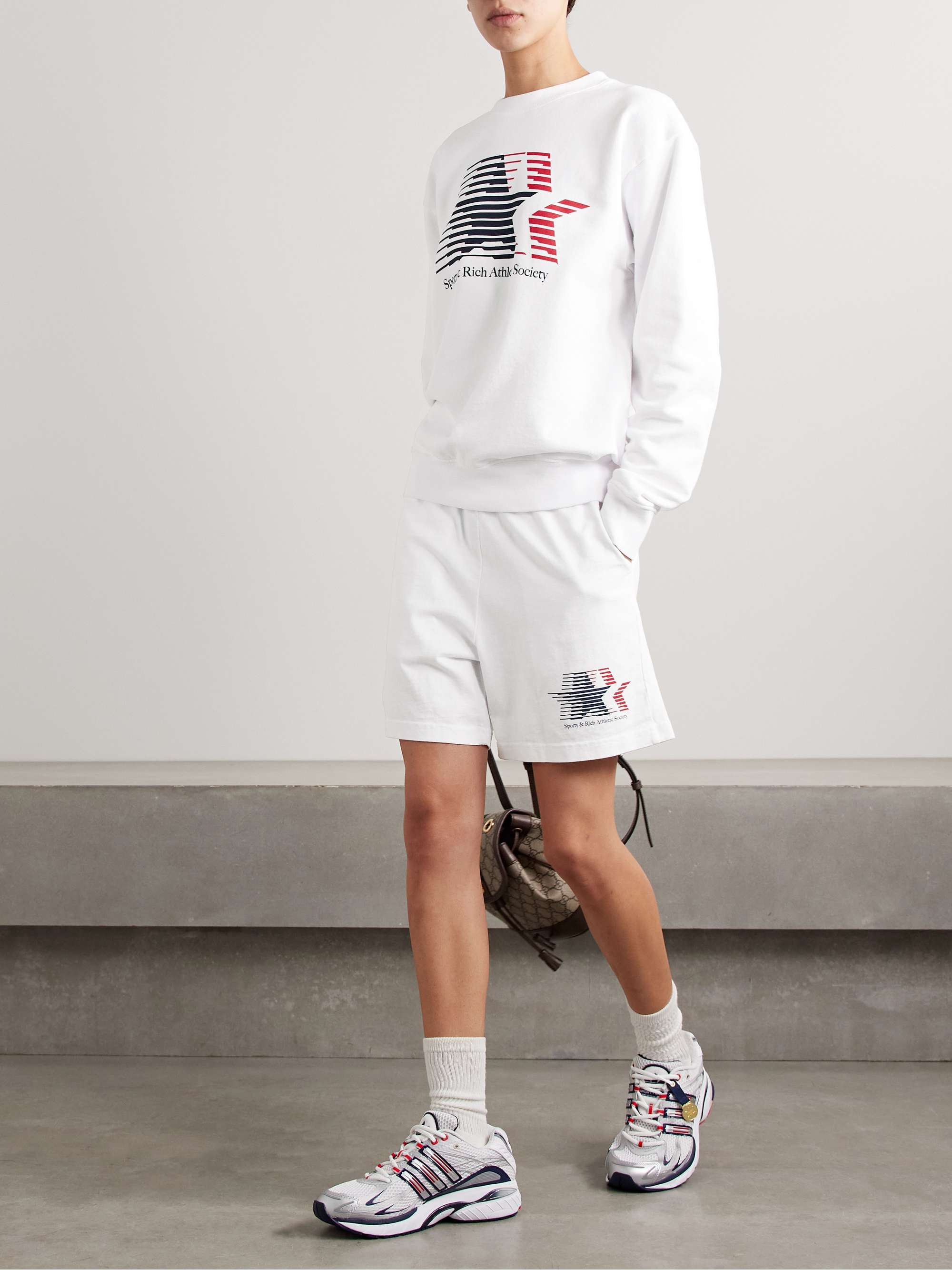 + adidas Originals printed cotton-jersey sweatshirt view