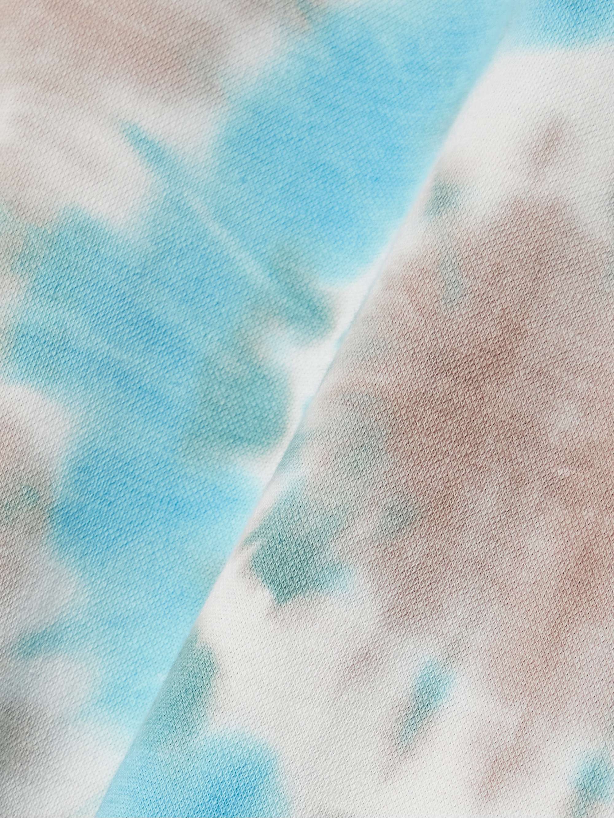Geode tie-dyed cotton and cashmere-blend jersey T-shirt view