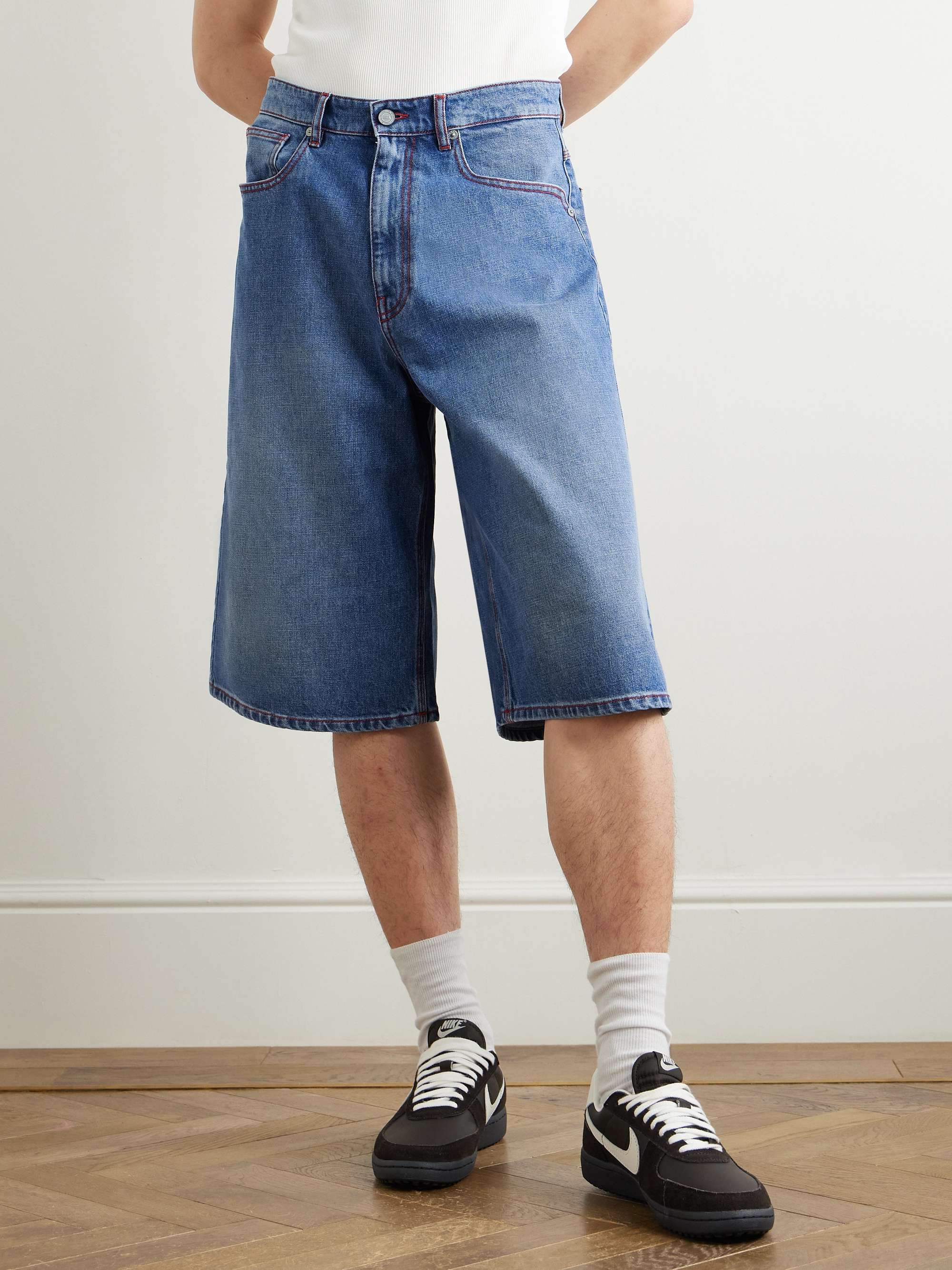 Indiana Skate Wide-Leg Denim Shorts view