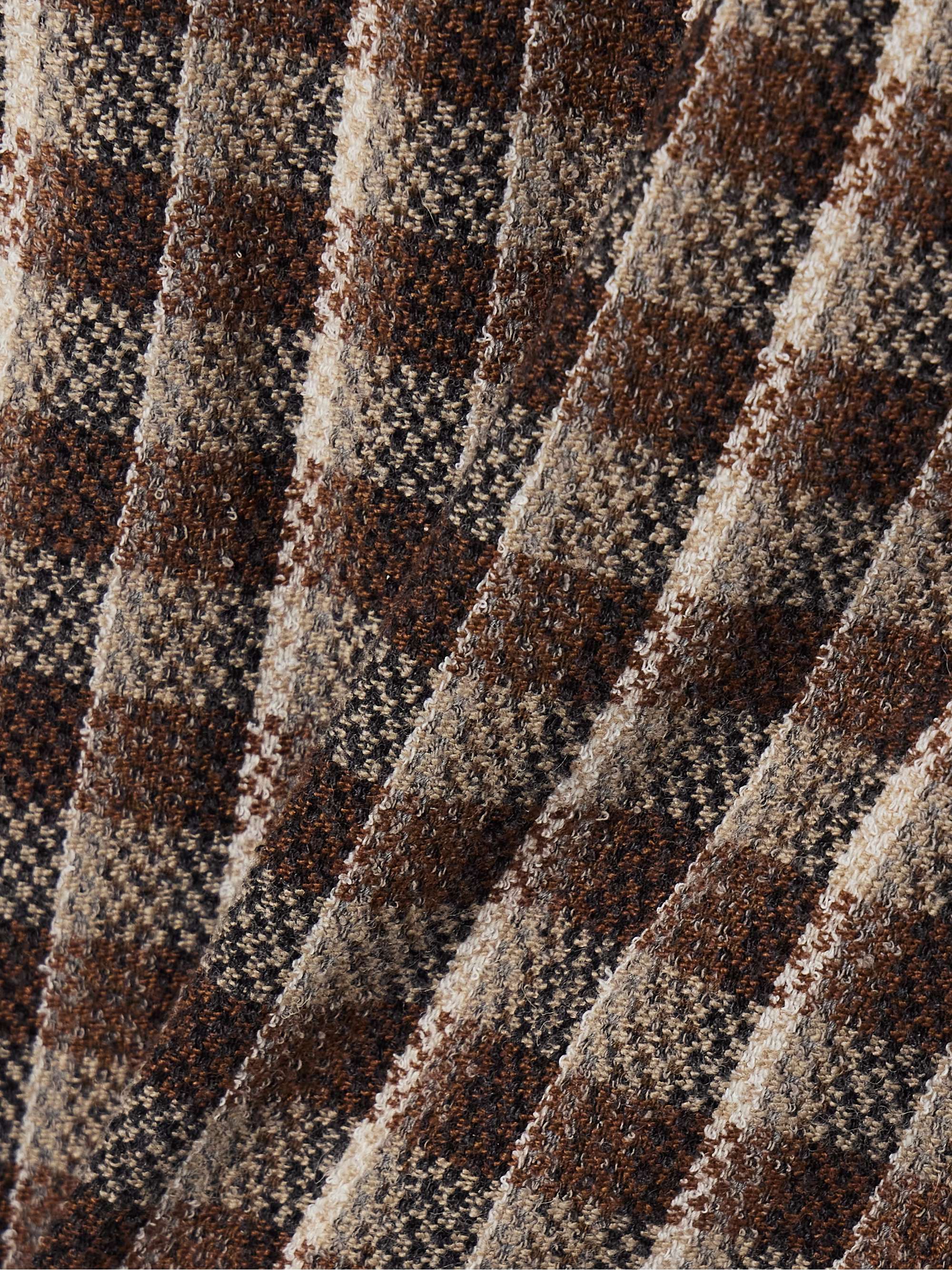 Checked woven flared pants view