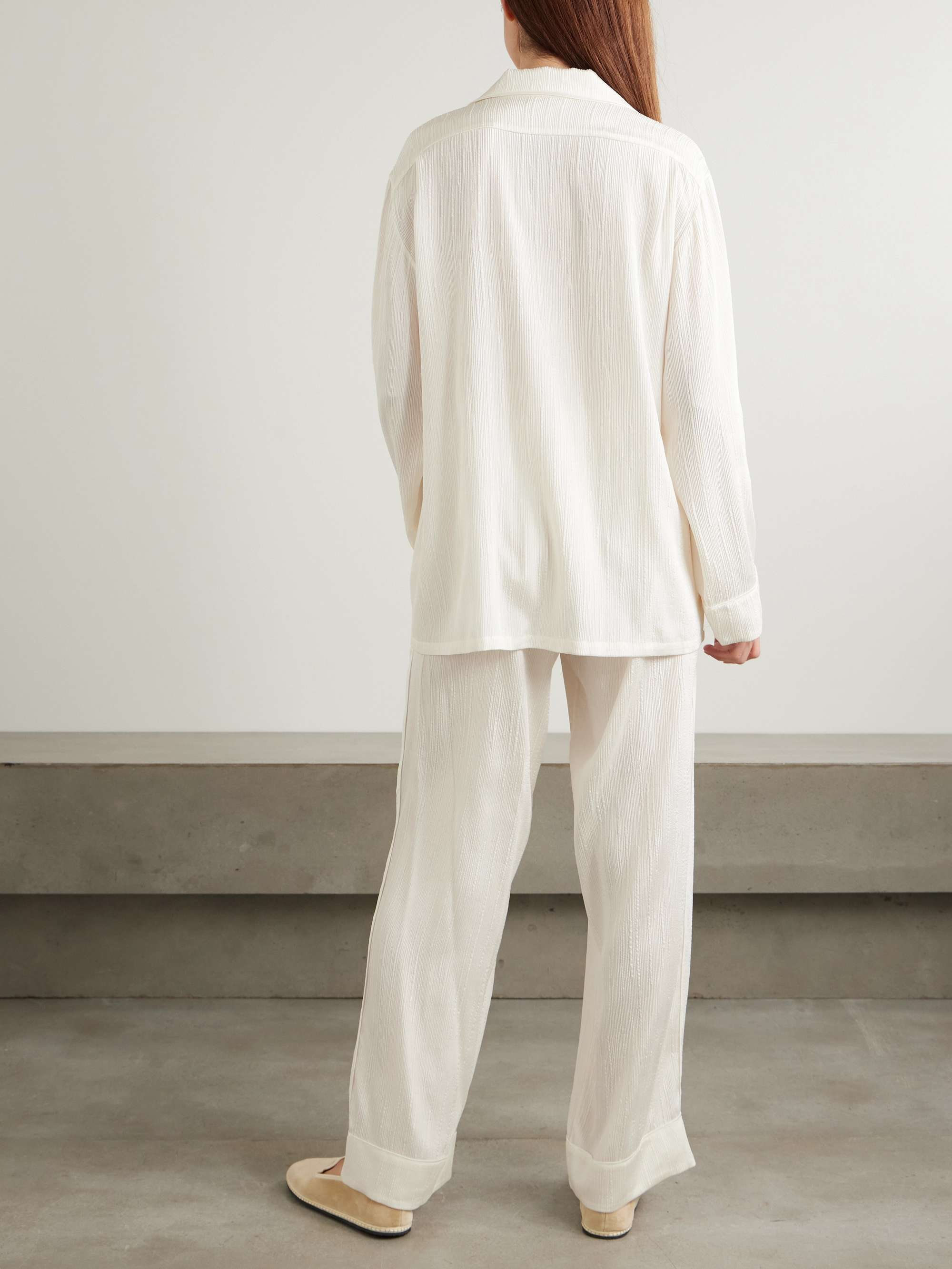 Yves ribbed silk pajama set view