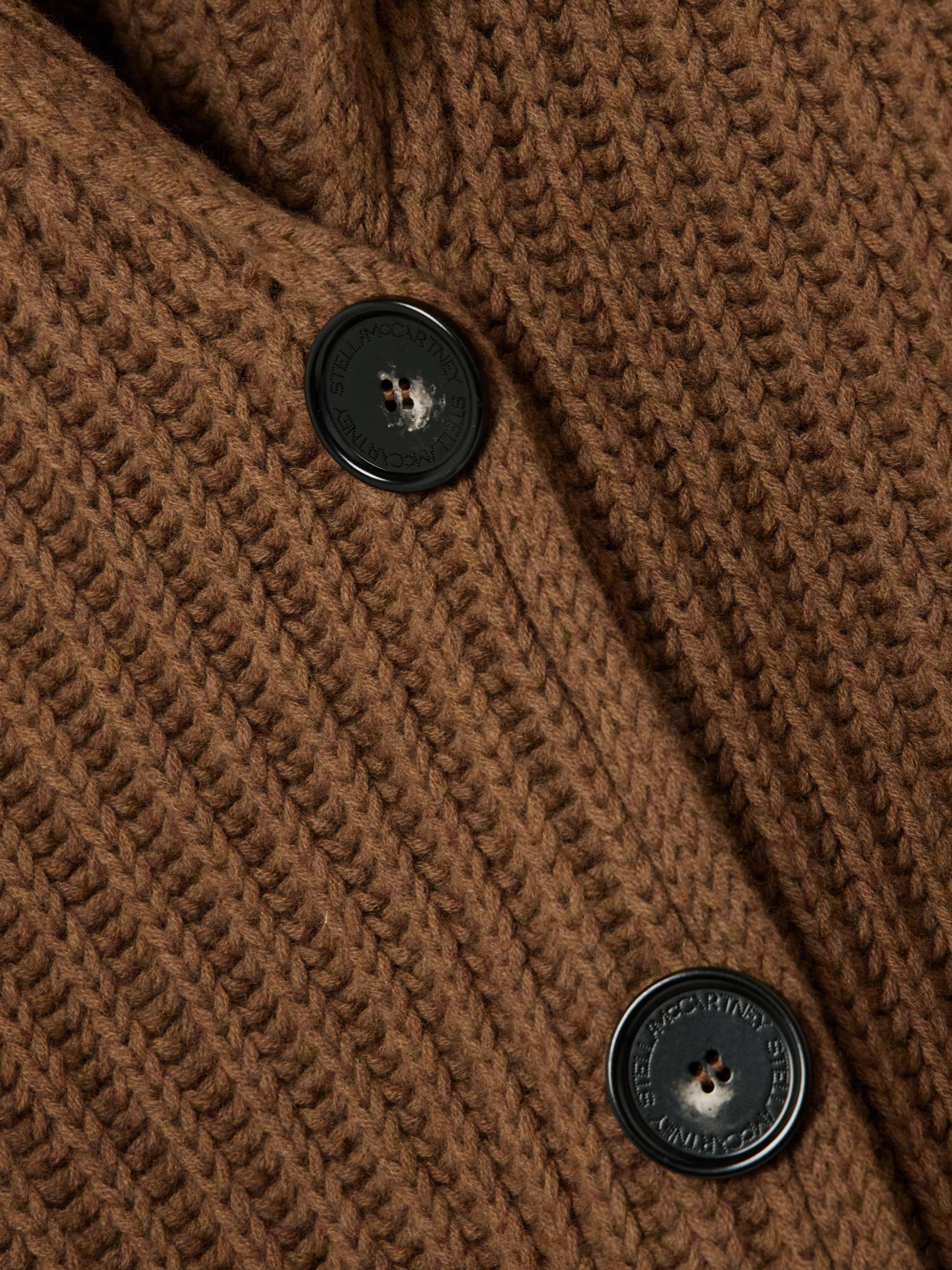 Oversized ribbed wool cardigan view