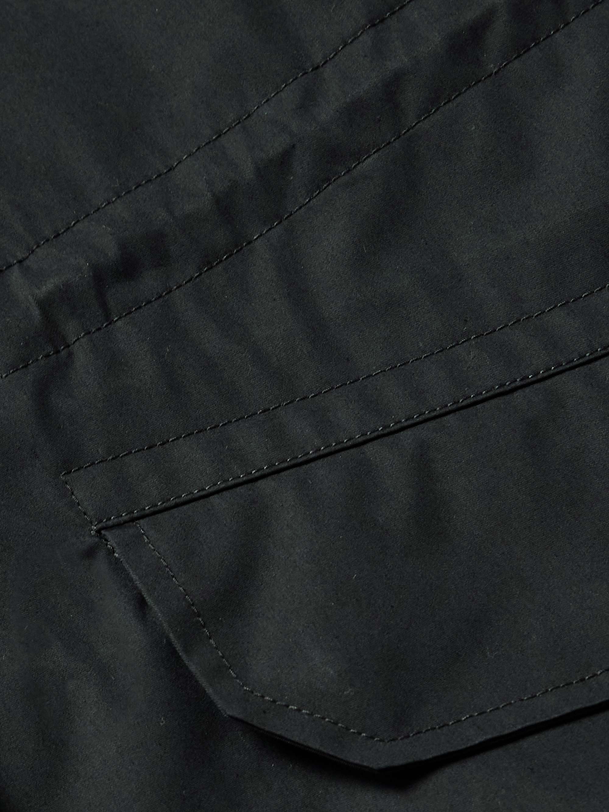 Cotton-Blend Twill Parka with Detachable Shearling Liner view