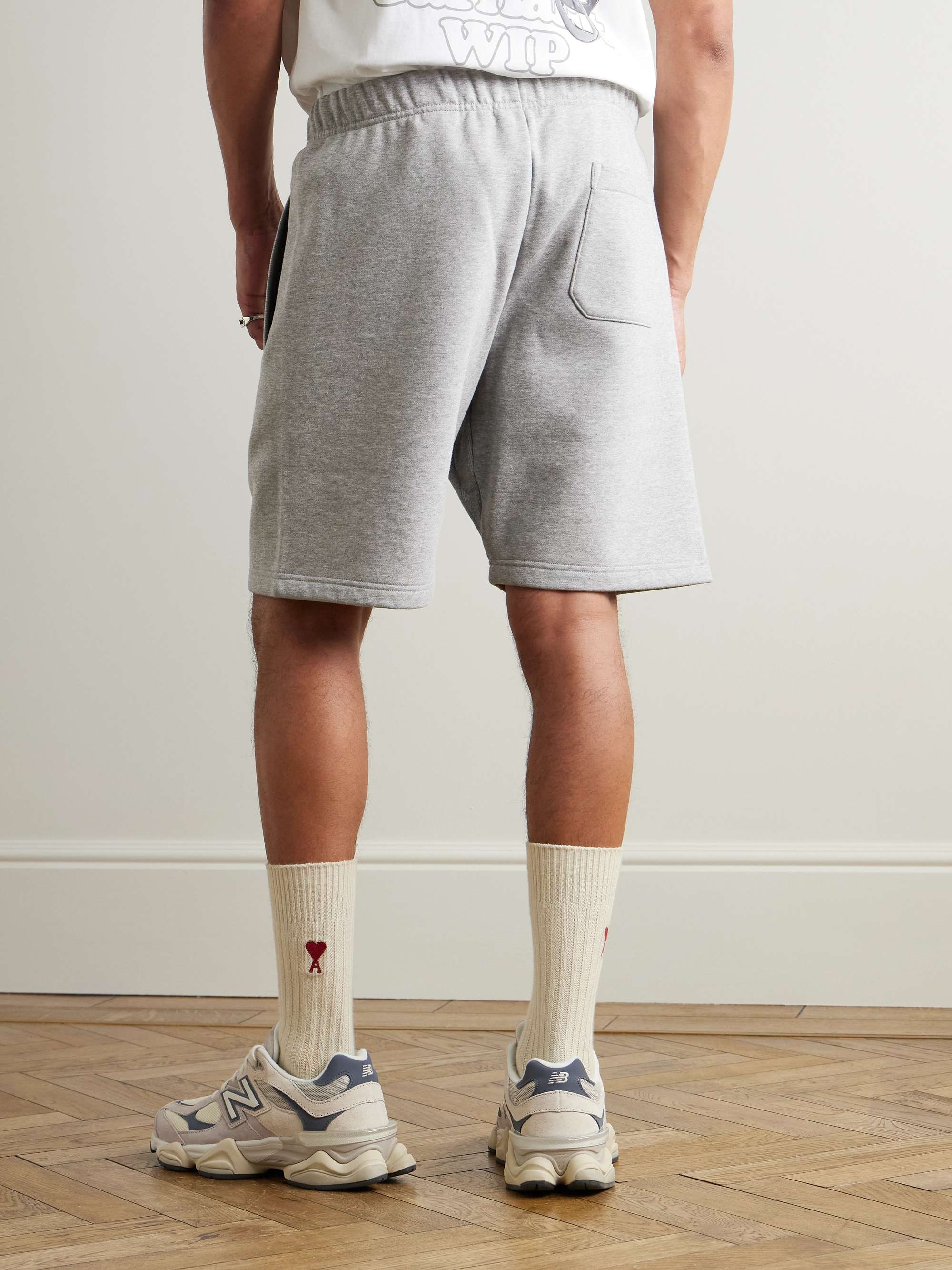 Chase Straight-Leg Logo-Embroidered Cotton-Blend Jersey Shorts view