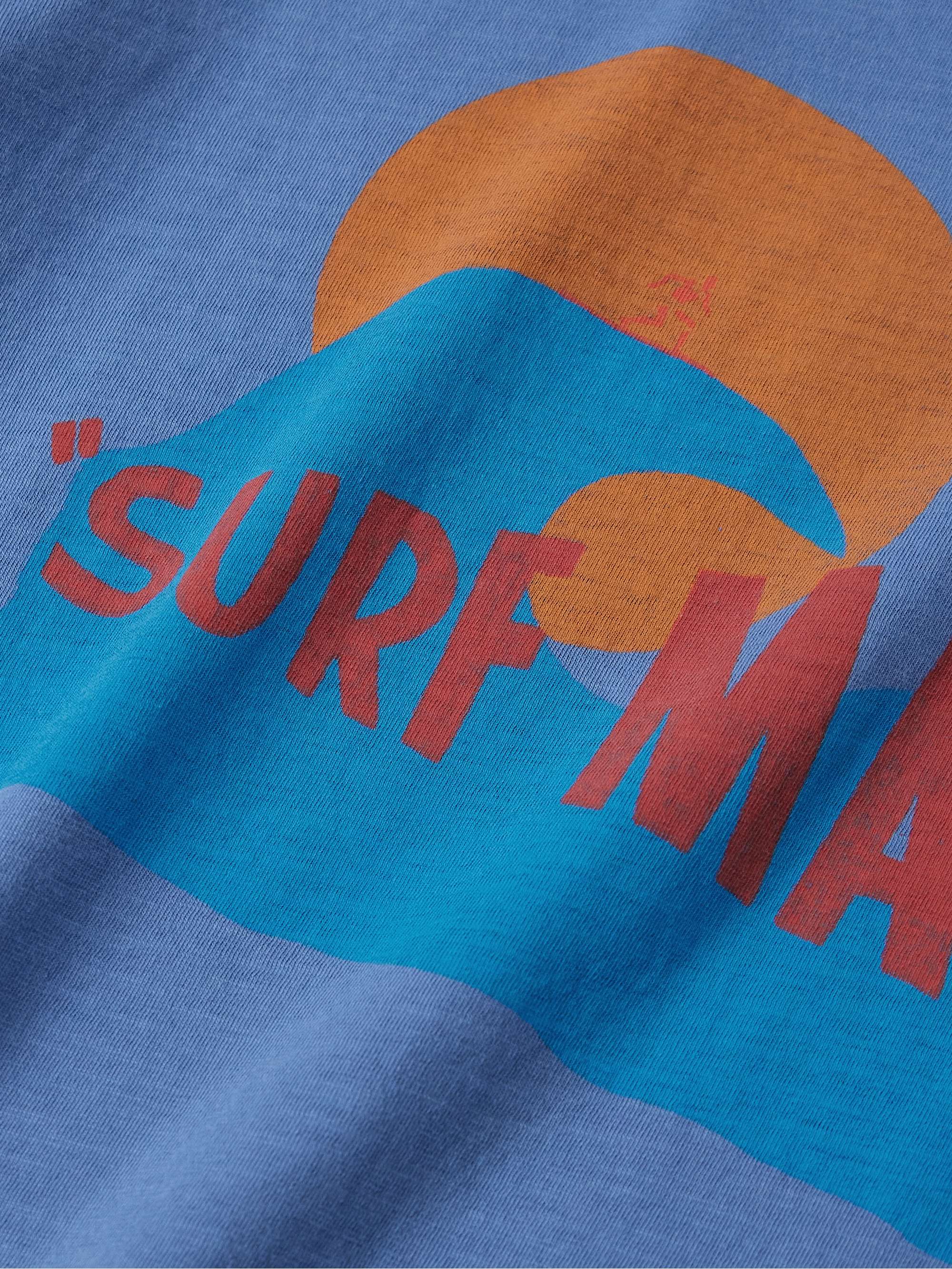 Surf Mania Printed Garment-Dyed Cotton-Jersey T-Shirt view