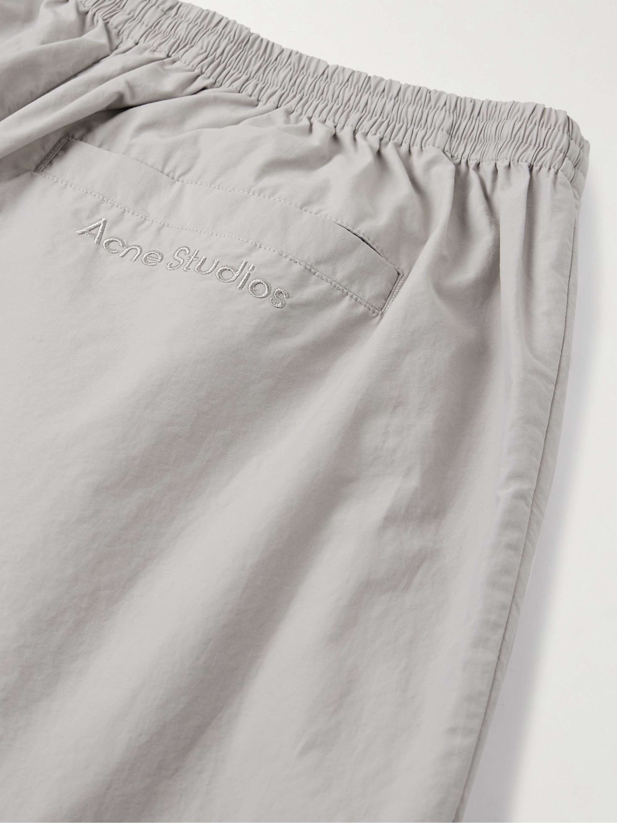 Pubbero Wide-Leg Cotton and Nylon-Blend Trousers view