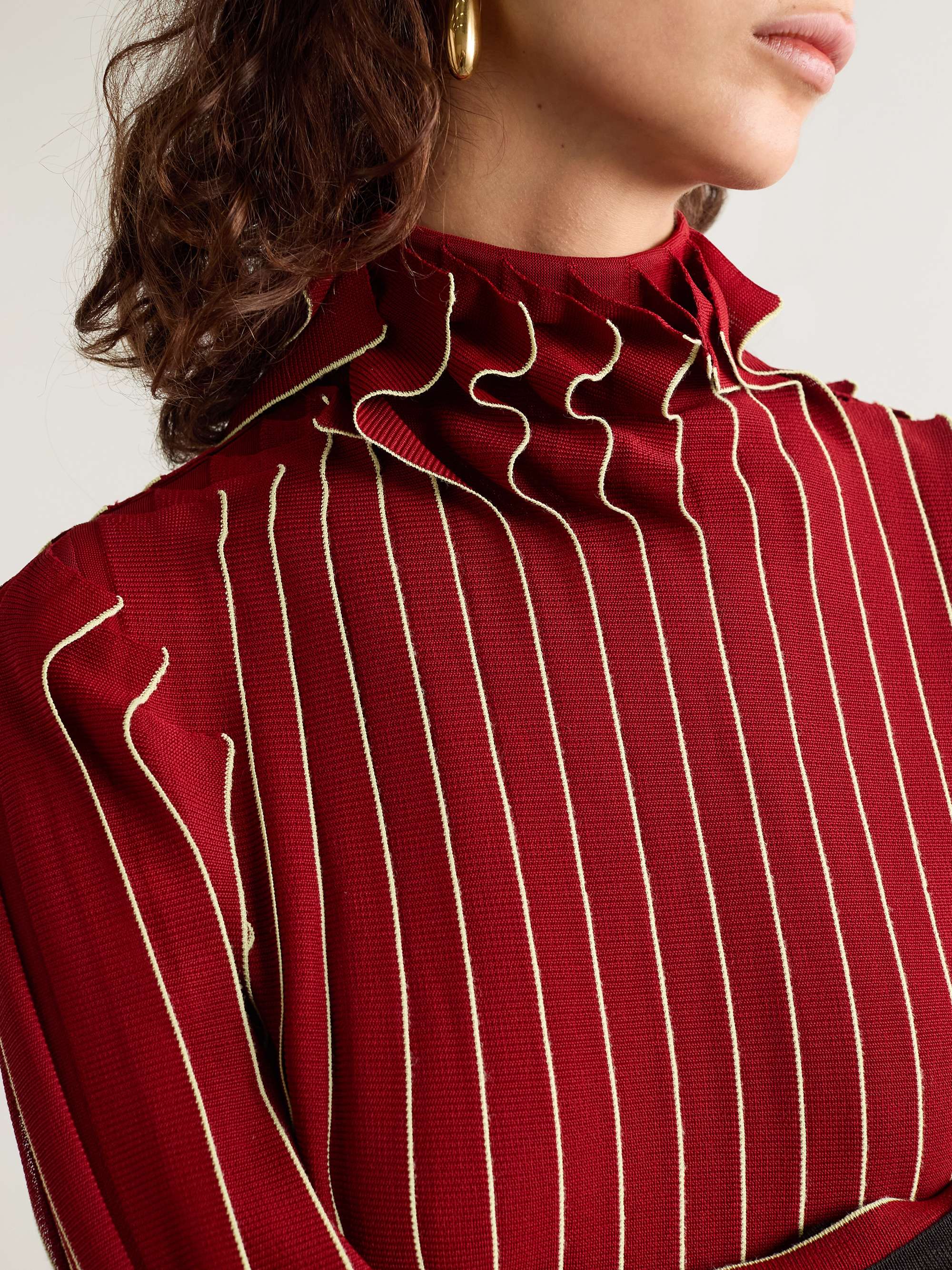 Paneled cotton blouse view
