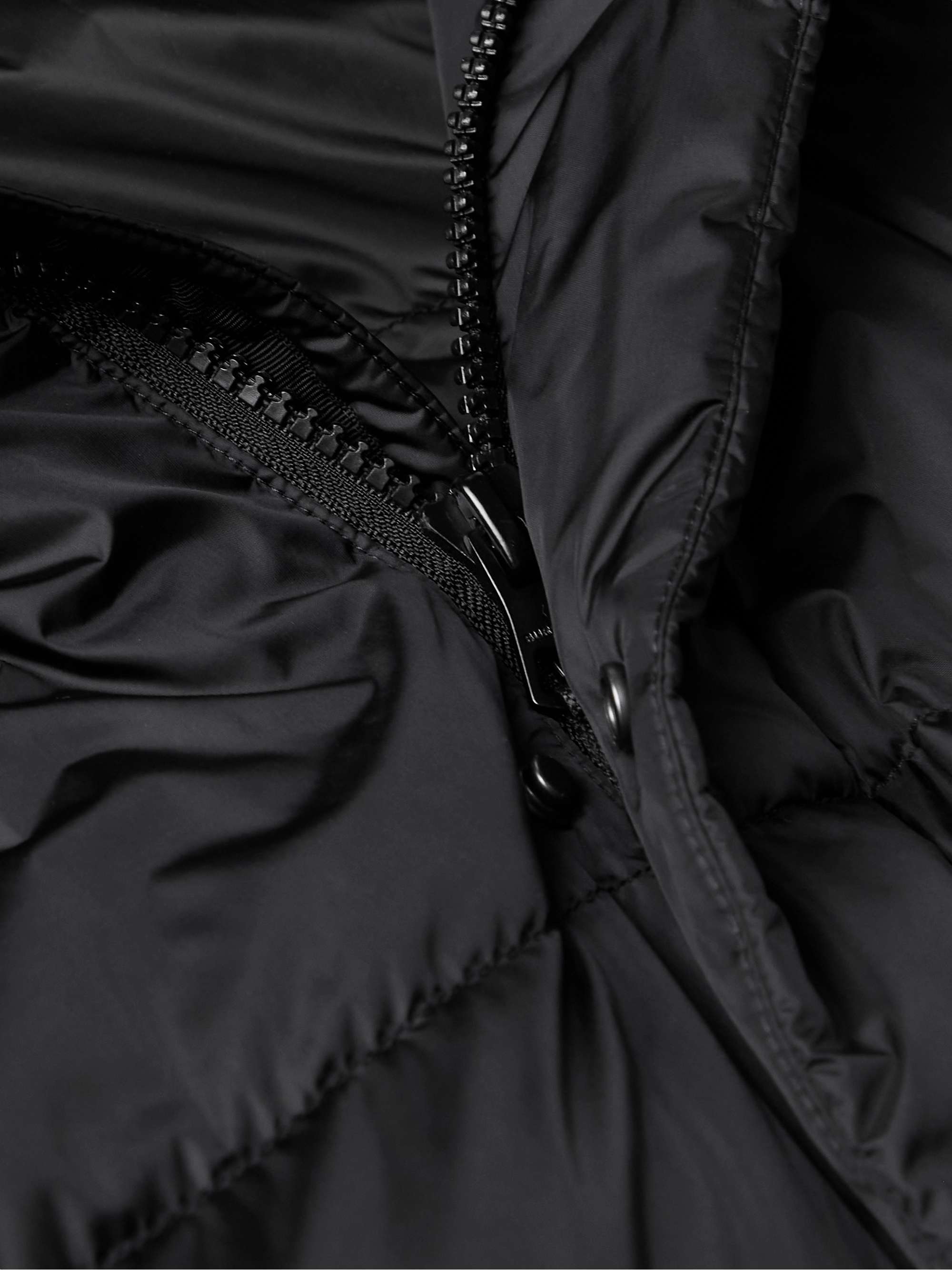 Convertible Quilted Shell Hooded Down Jacket view