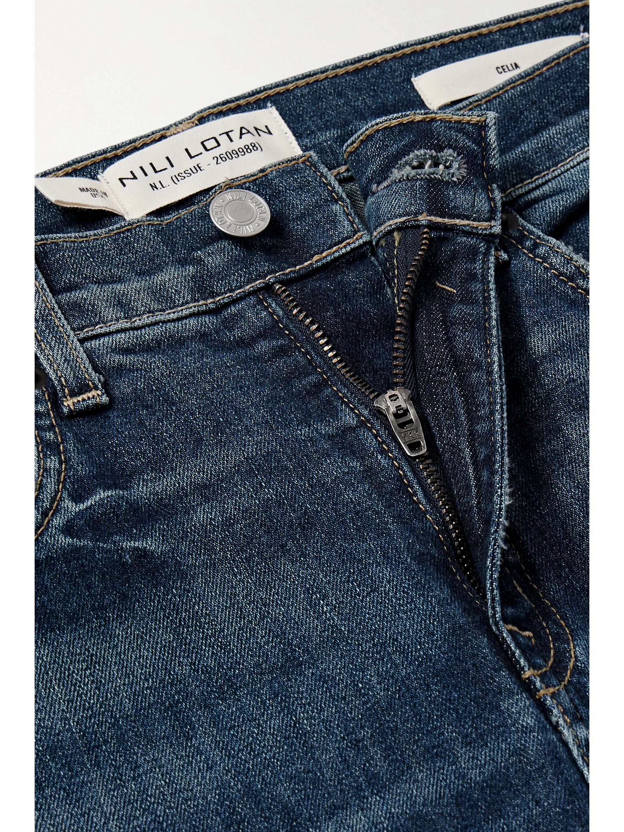 Celia high-rise straight-leg jeans view
