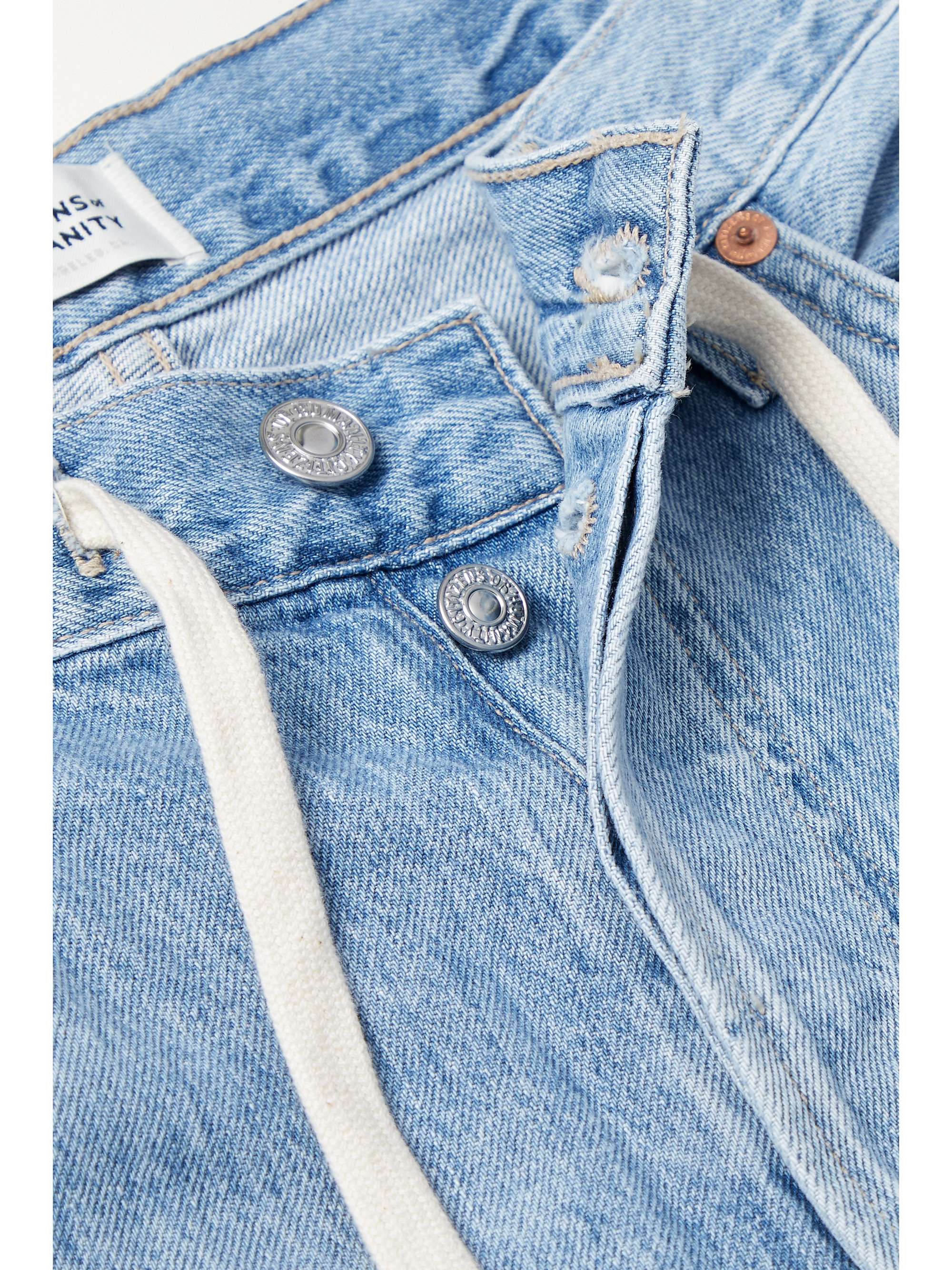 + NET SUSTAIN Brynn high-rise wide-leg organic jeans view