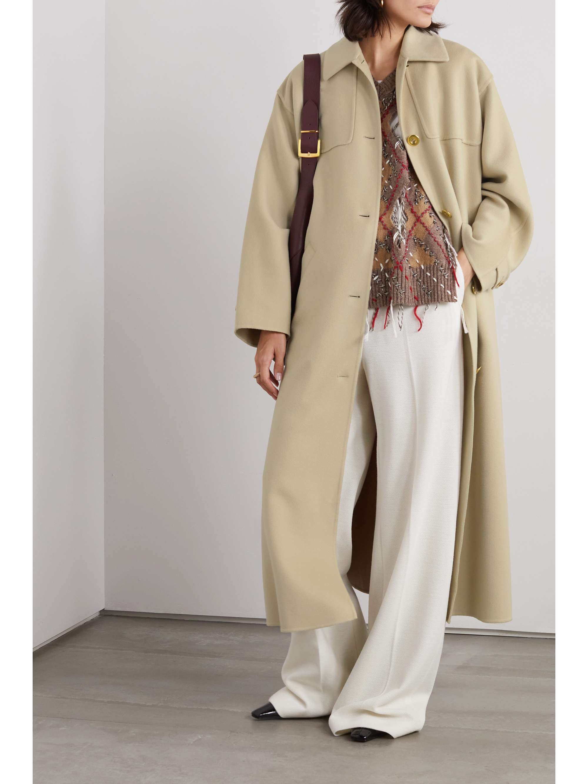 Ardis cashmere coat view