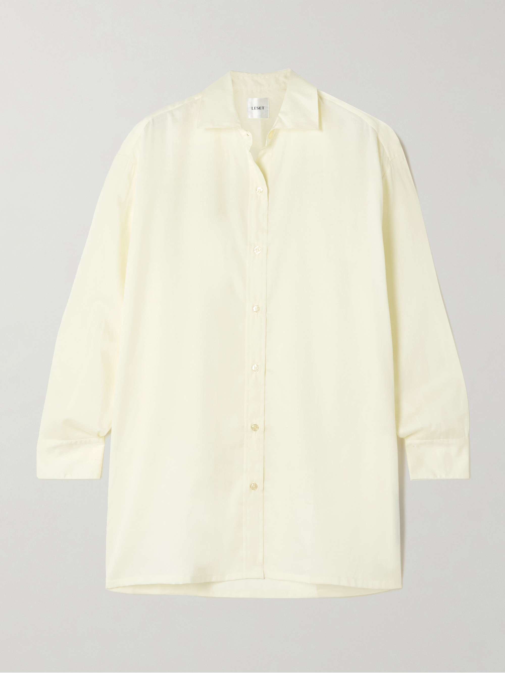 Yoko oversized cotton-poplin shirt view