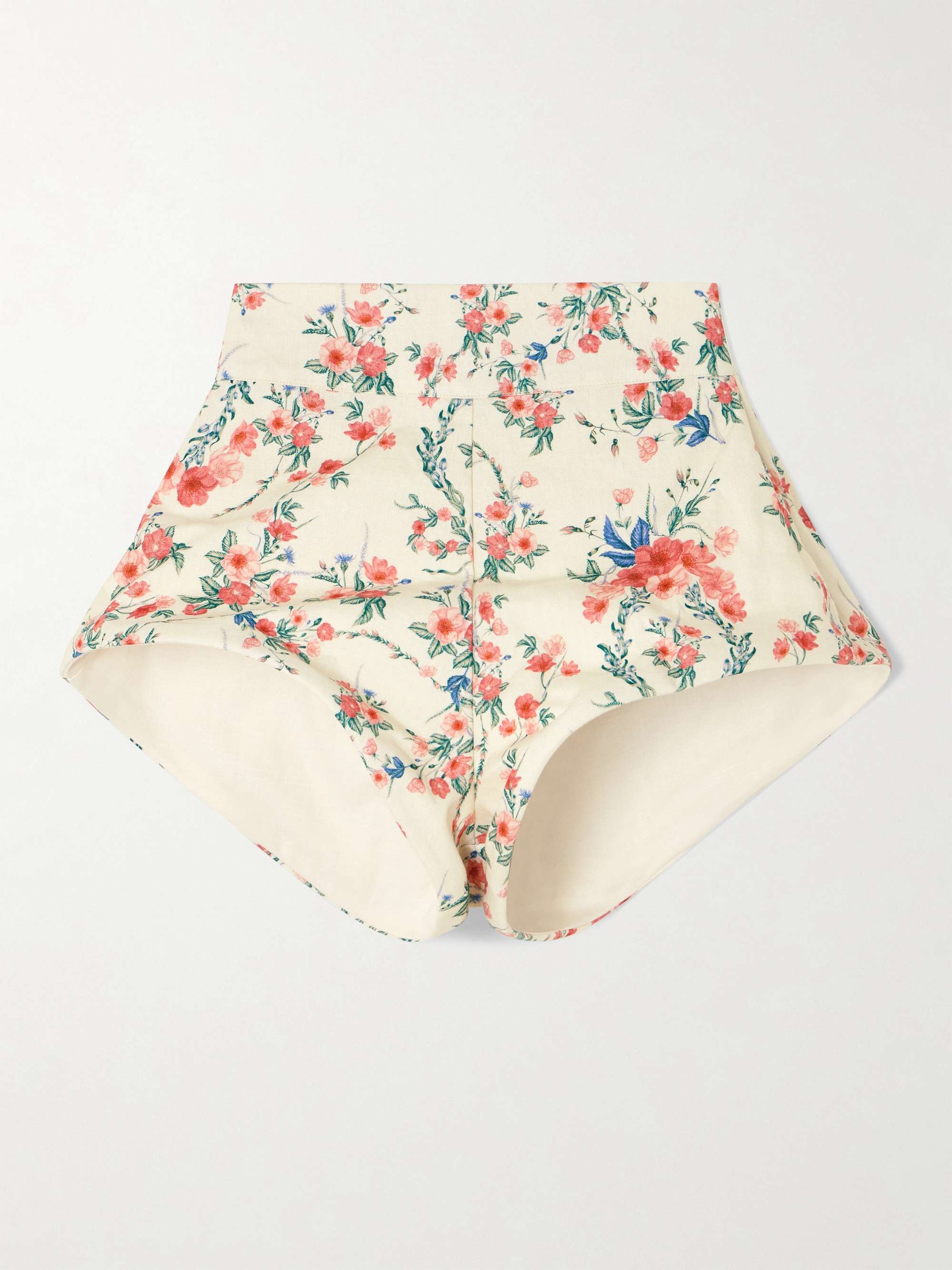 Gatti Mosqueta floral-print linen shorts view