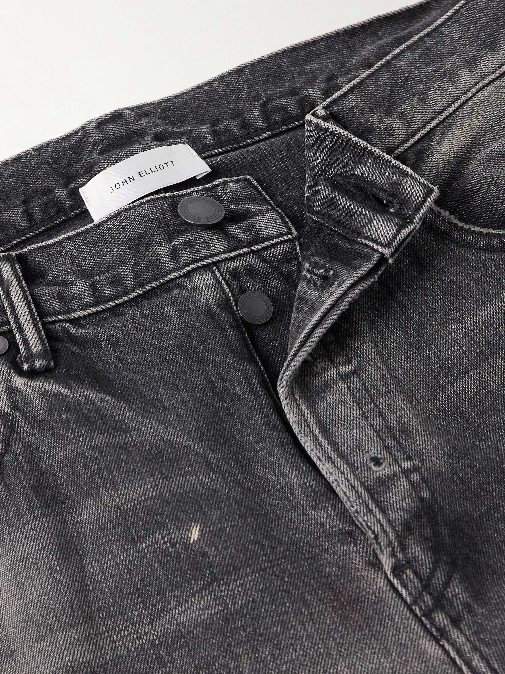 The Daze Straight-Leg Distressed Selvedge Jeans view