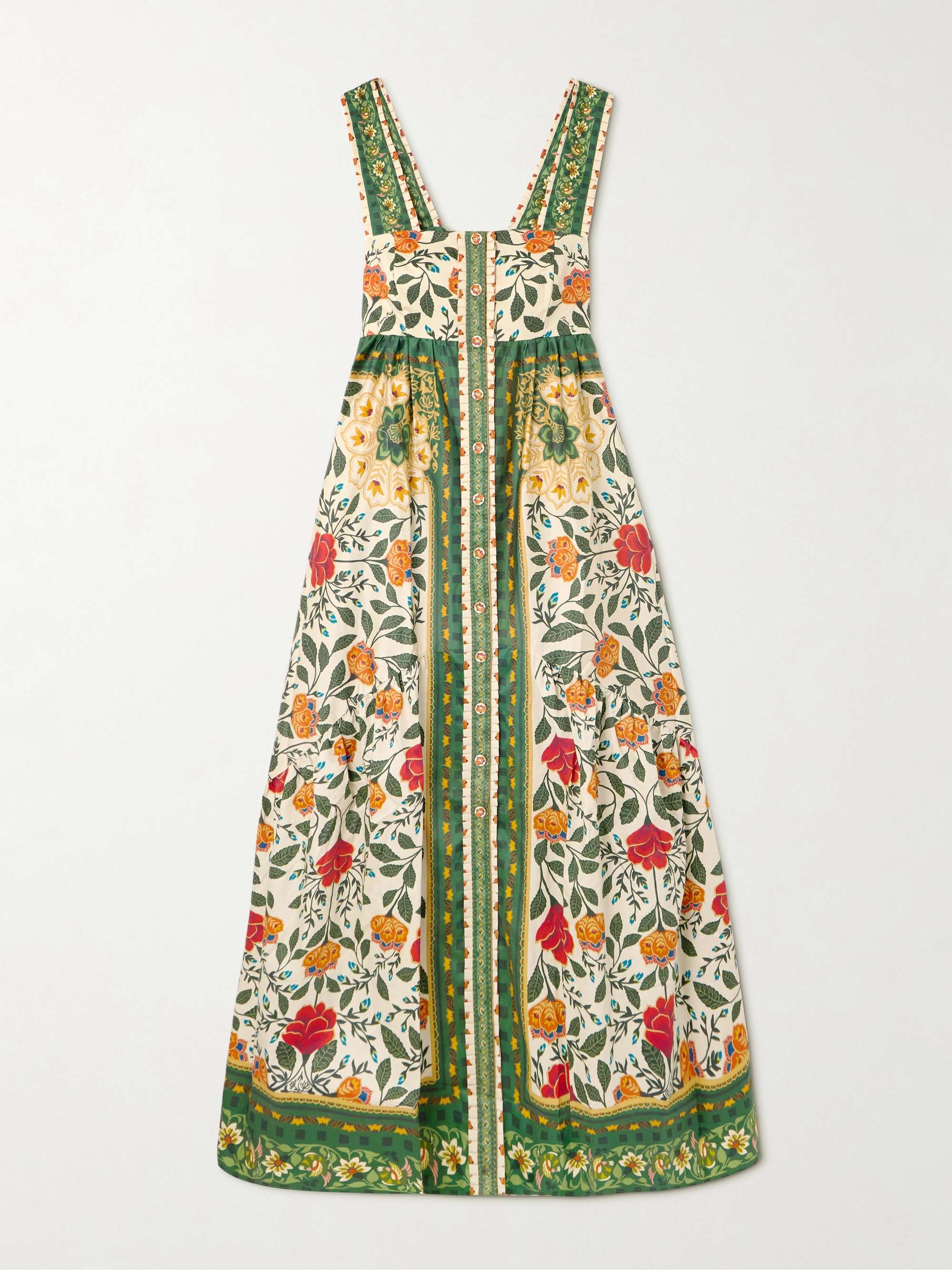 Garden Tapestry open-back floral-print cotton-poplin maxi dress view