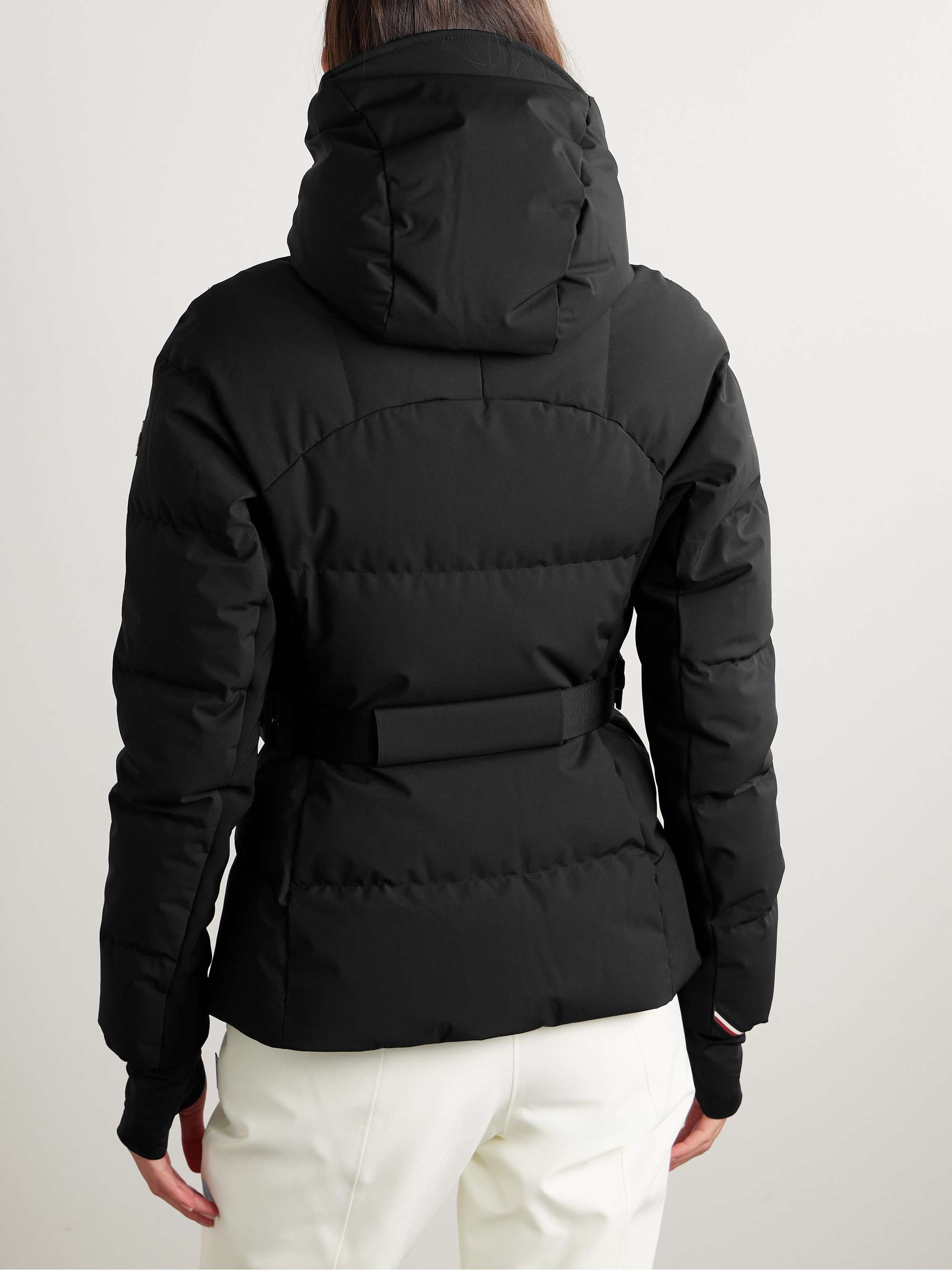 Guyane hooded quilted down ski jacket view