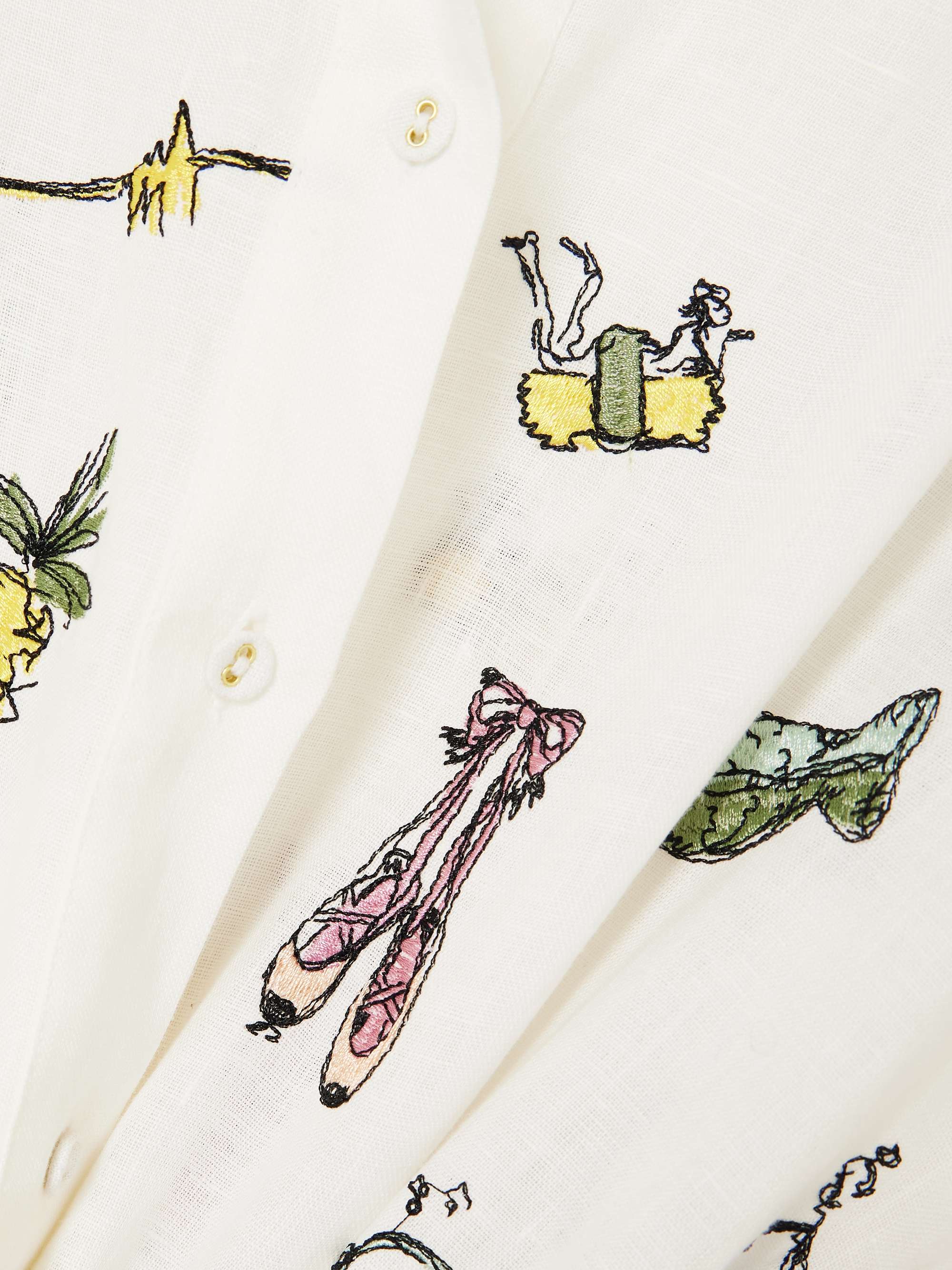 + Anouk Colantoni Play embroidered linen shirt view