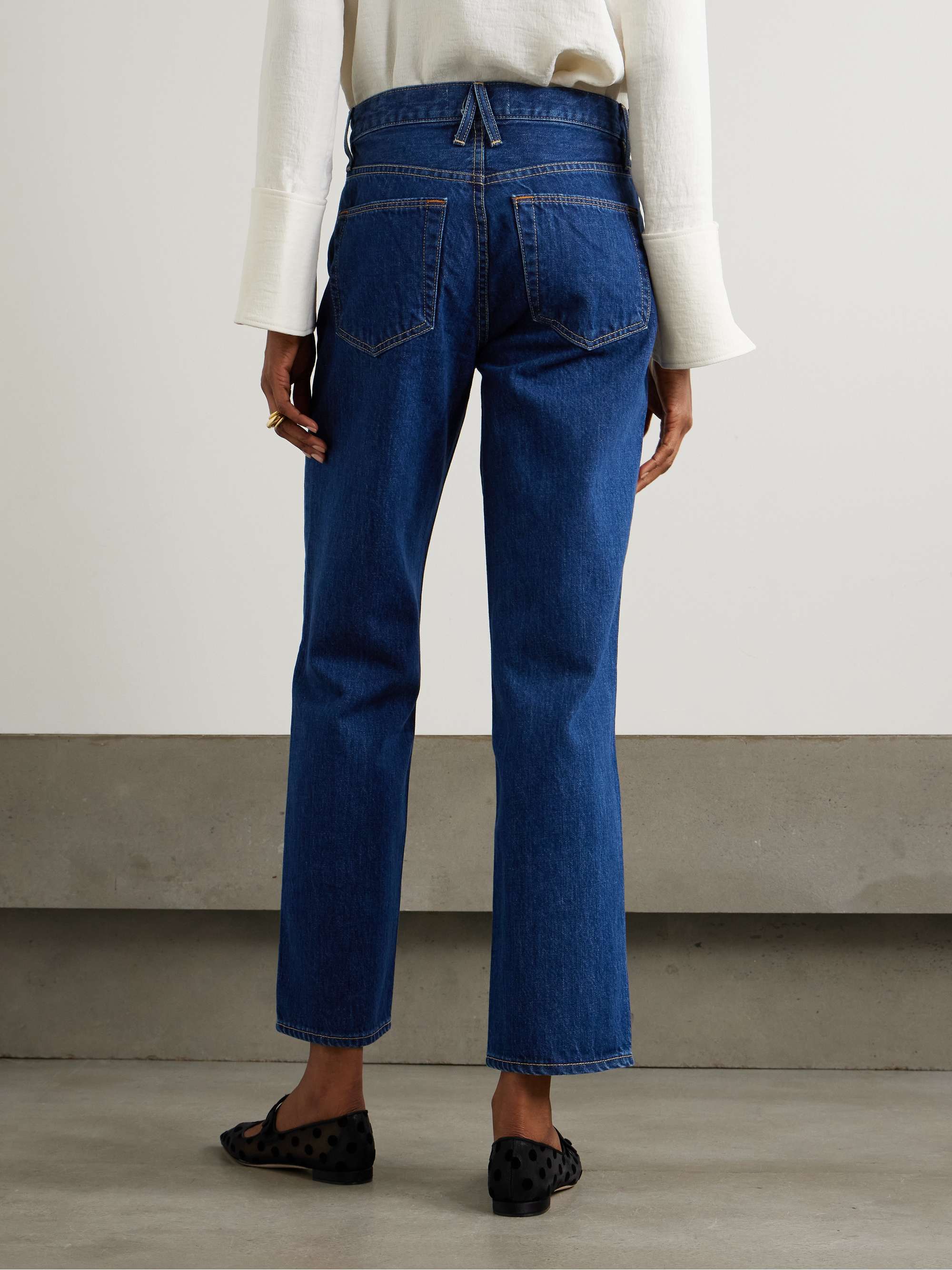 Sophie high-rise slim-leg jeans view