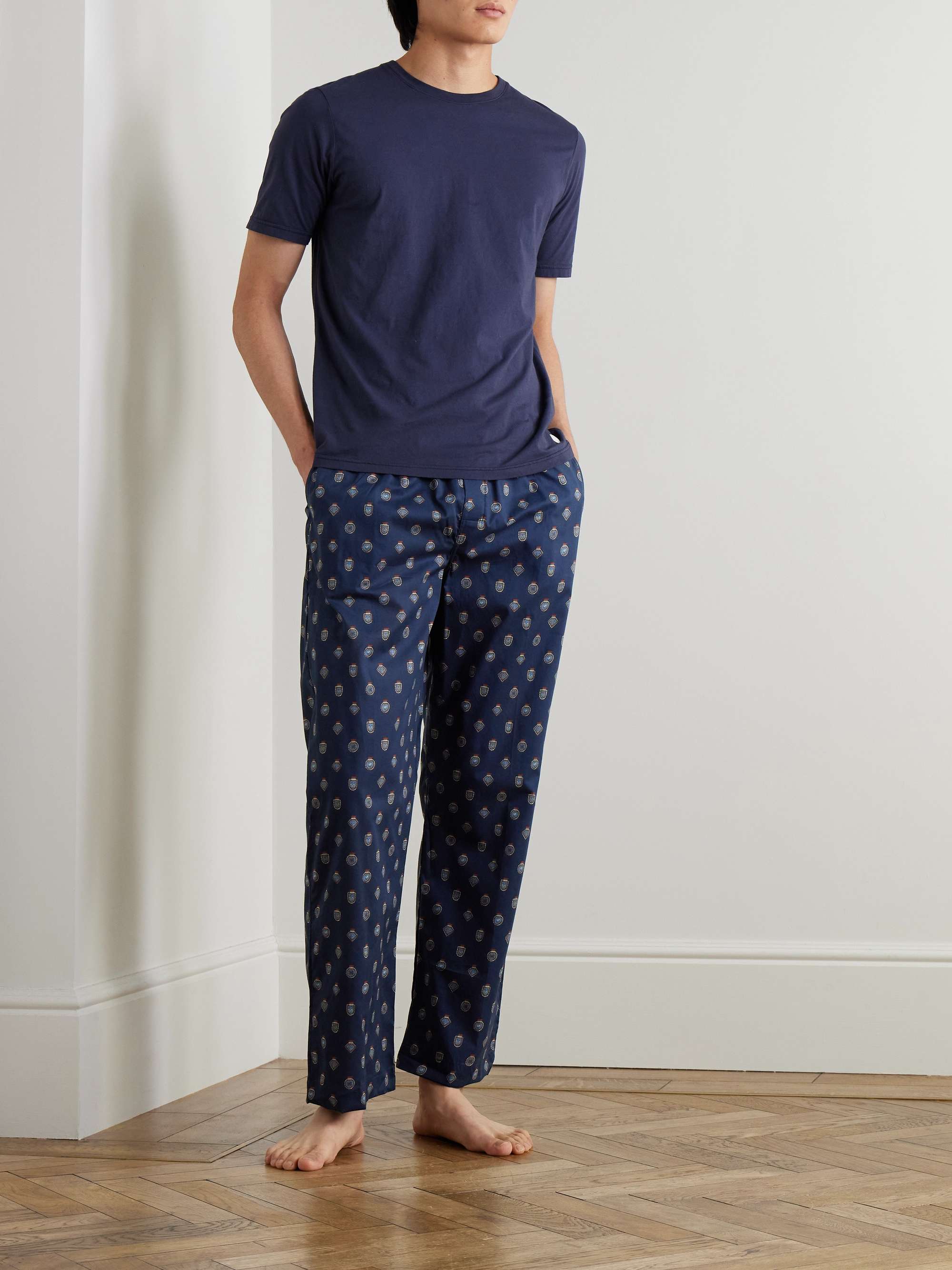 Ledbury Printed Cotton-Batiste Pyjama Trousers view