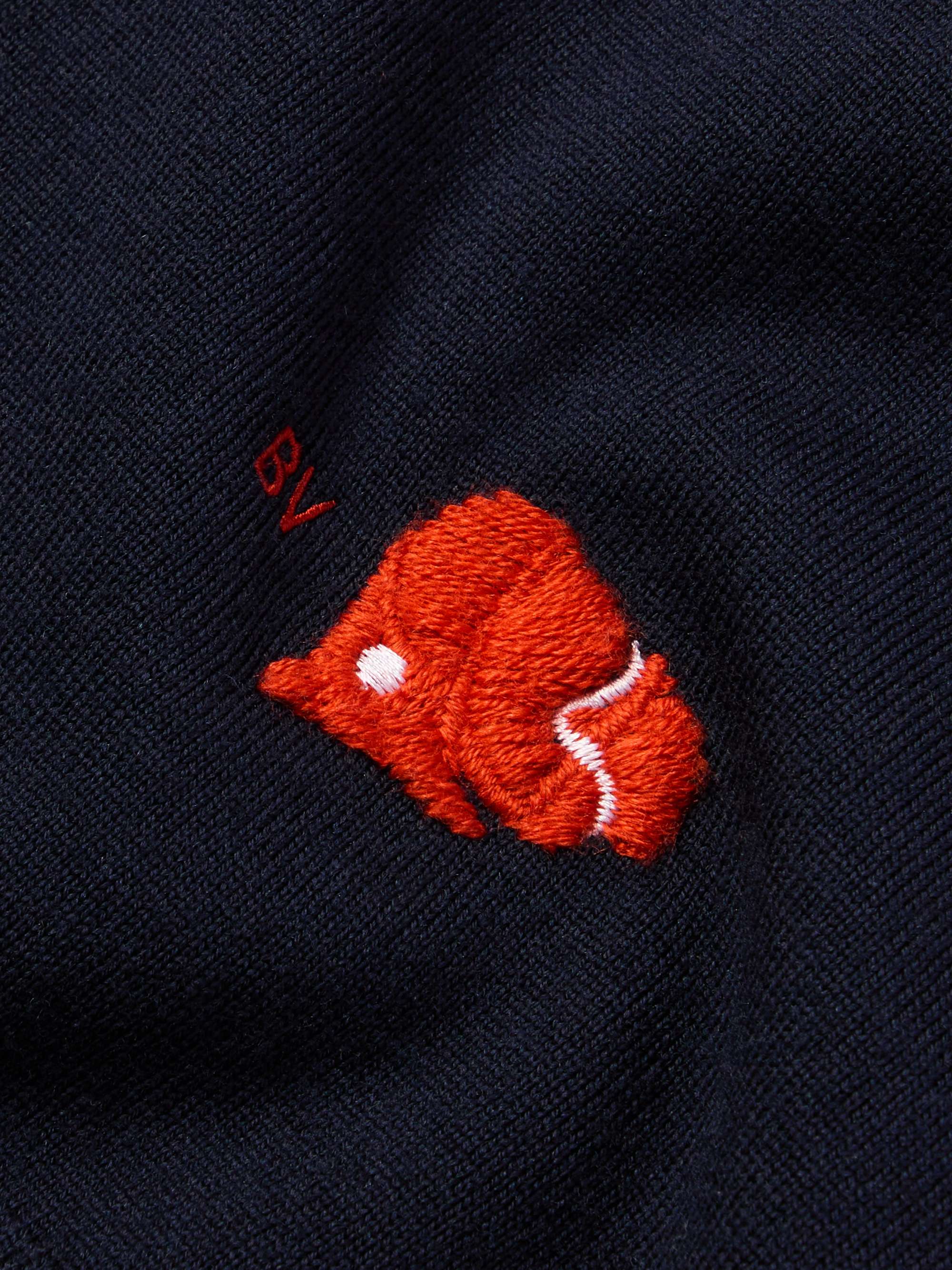 Embroidered Wool Sweater view