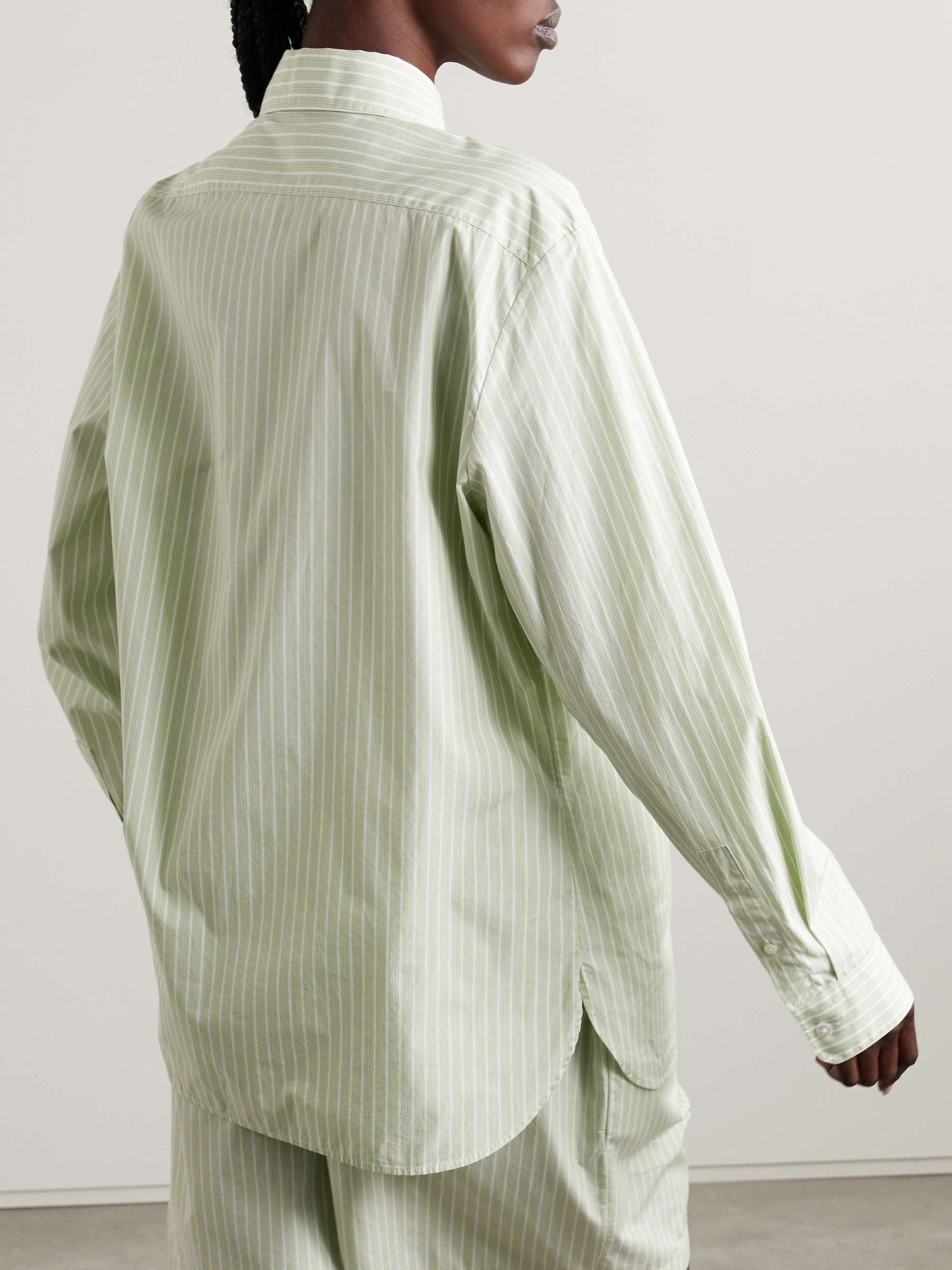 Vanda striped cotton-poplin shirt view