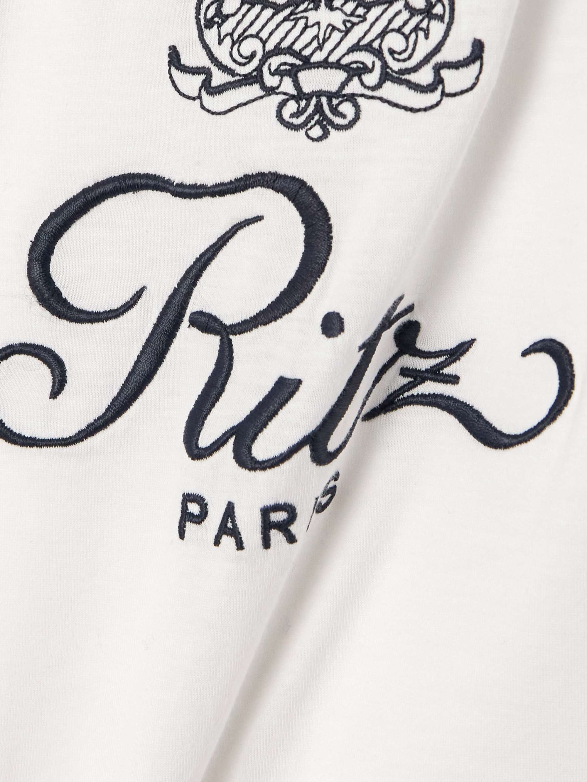 + Ritz Paris embroidered cotton-jersey T-shirt view