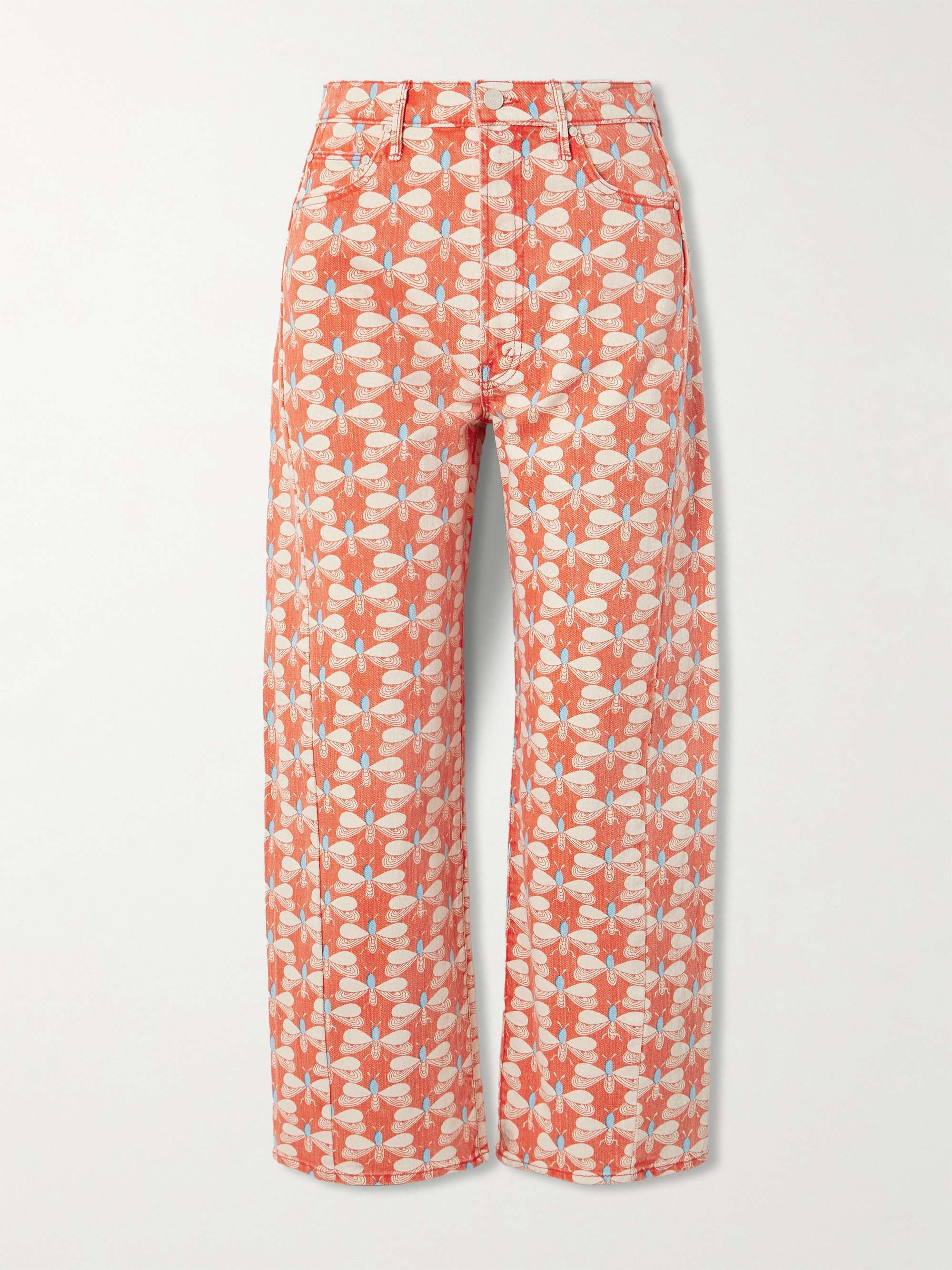 + La DoubleJ The Half-Pipe Ankle printed high-rise wide-leg jeans view