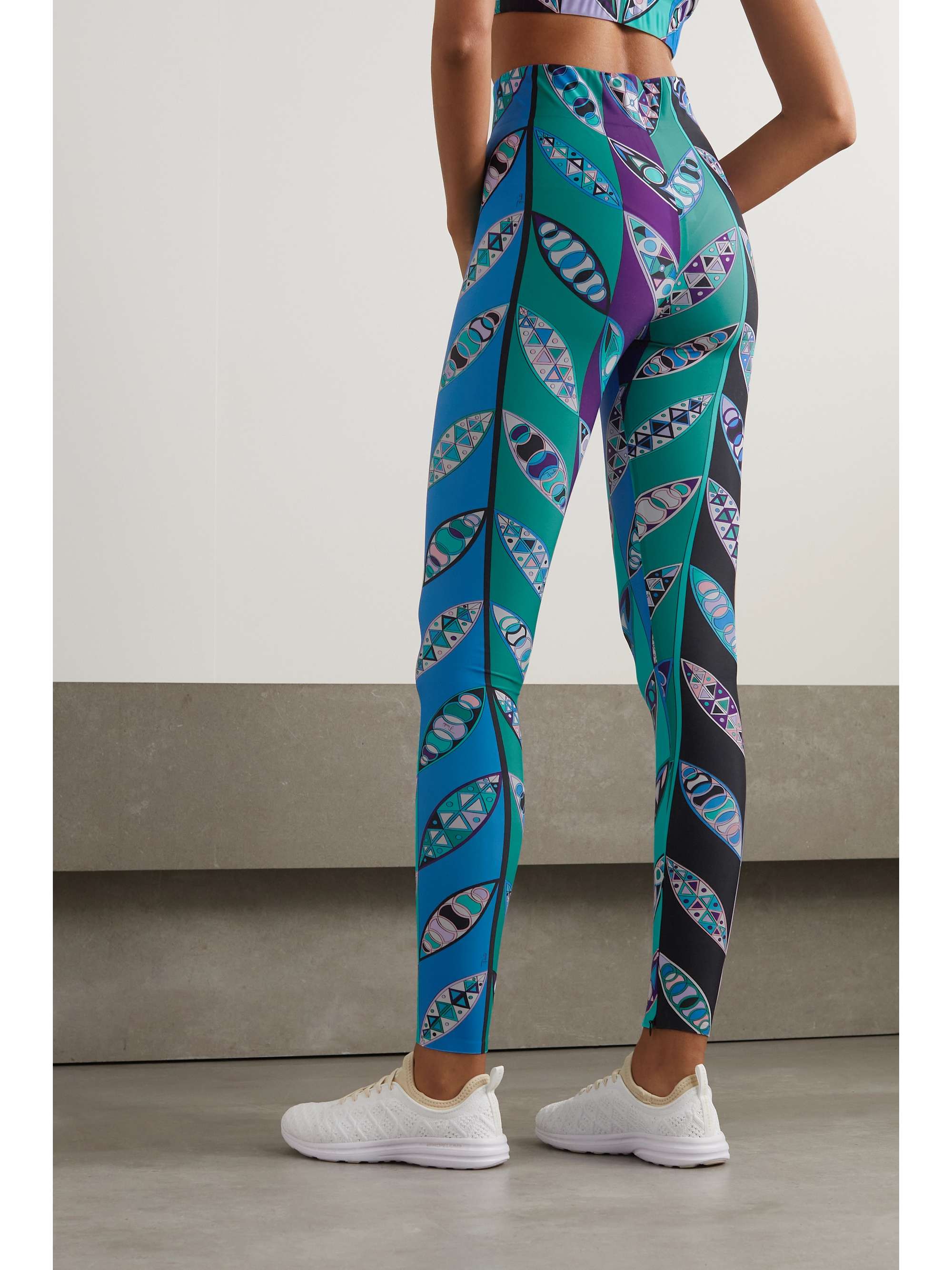 Printed stretch leggings view