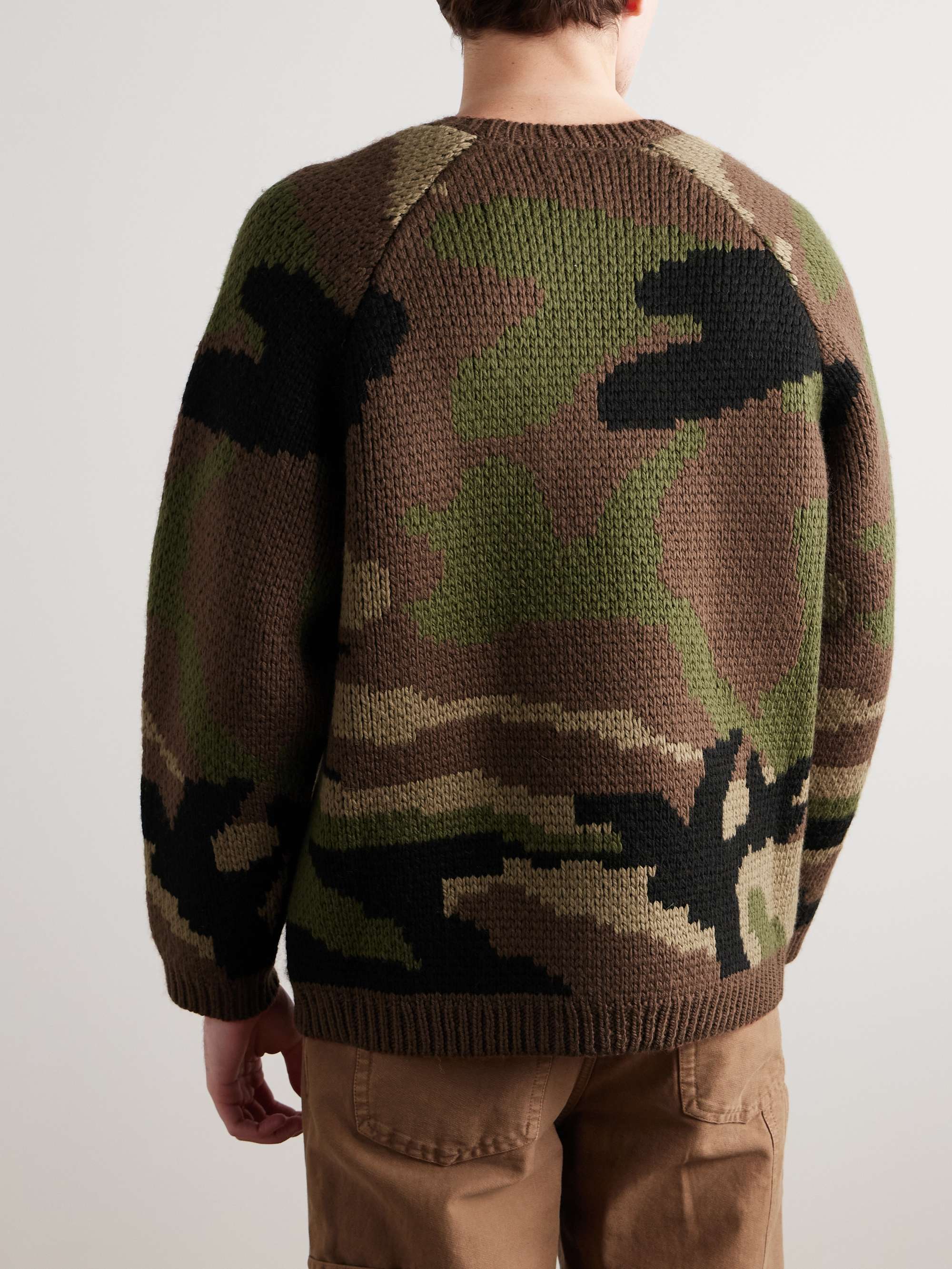 Camouflage Merino Wool Sweater view